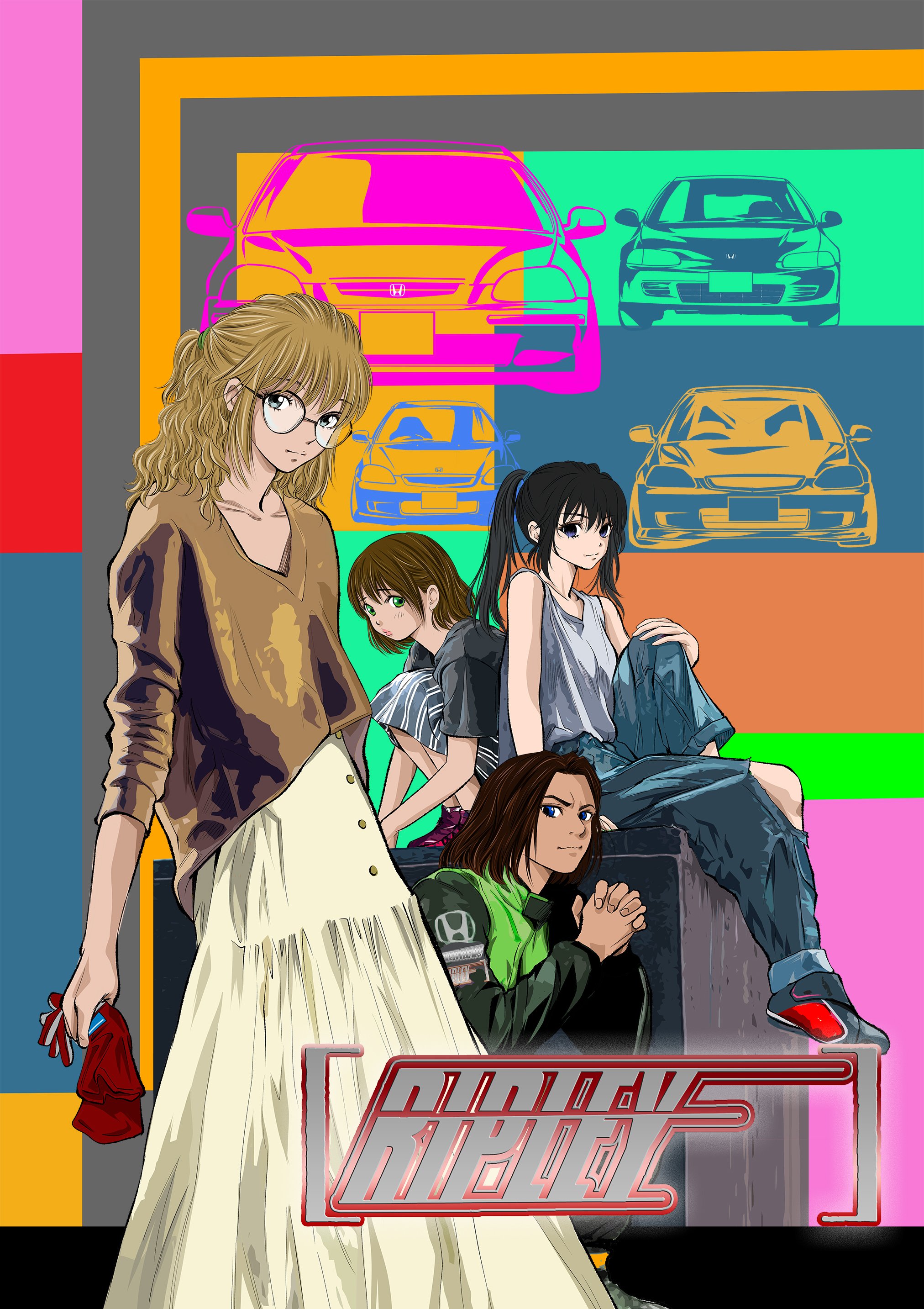 クロスオーバーレブ！　山口かつみ　直筆イラストカラー色紙 i-img1200x1182-