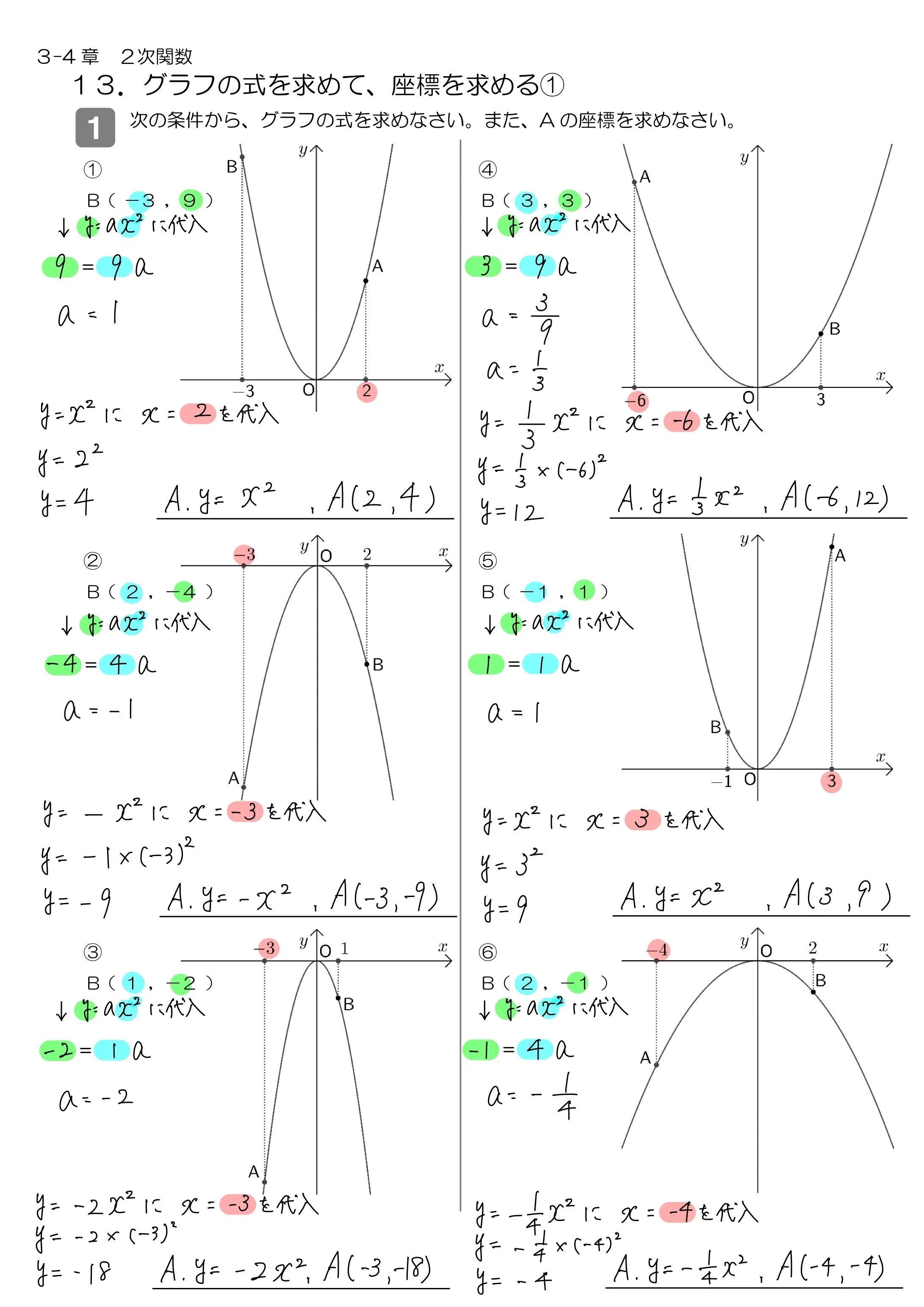 中3 2次関数｜Math_print