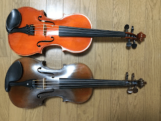 非常に古いバイオリン4/4 古いバイオリン4（60才でアマオケに入団しました）｜くもり