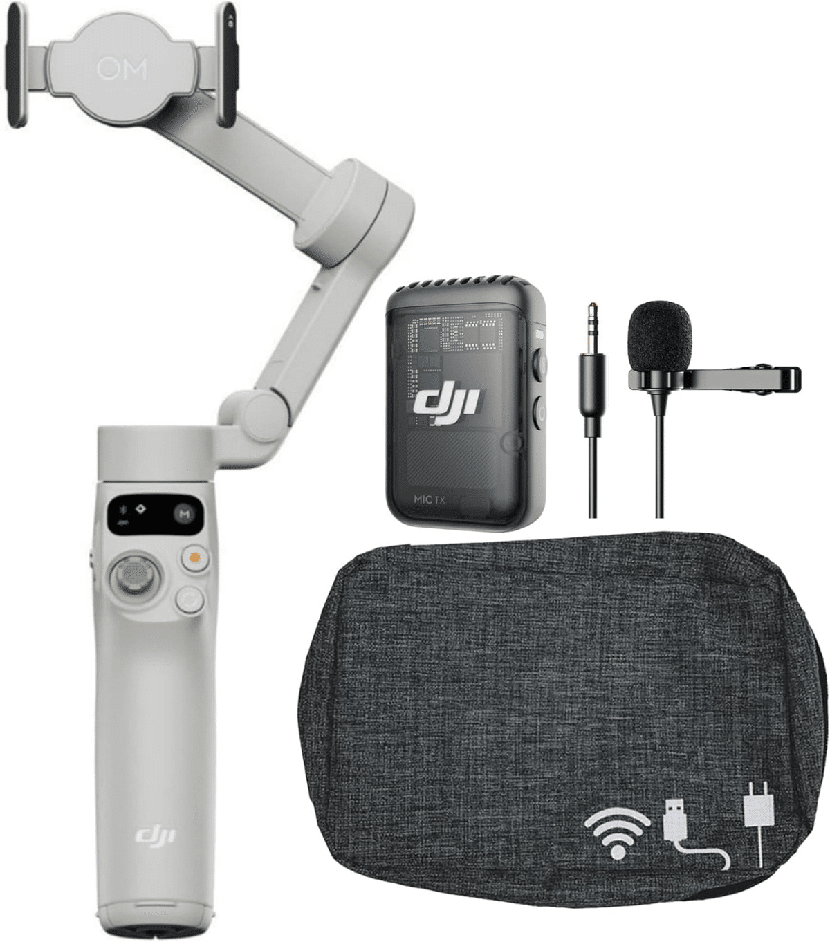 dji om2とマイクのセット(ジンバル、スマホ) スマホの音声がクリアになるおすすめのアイテム | ワイヤレス