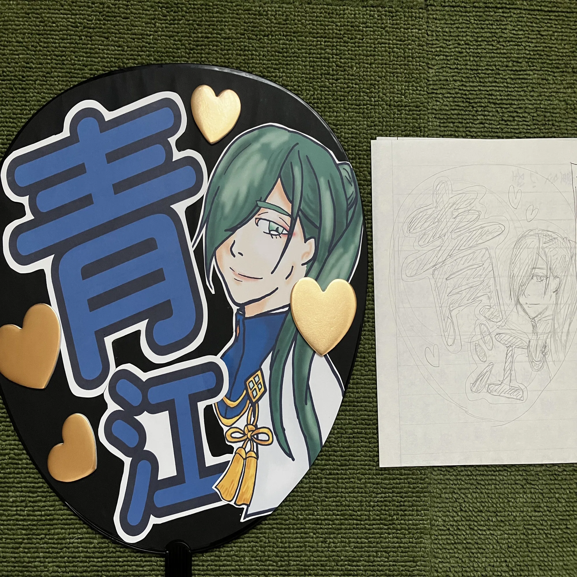 ライブ応援用のイラストうちわを、100均・Canva・ibisPaintで作る｜透 
