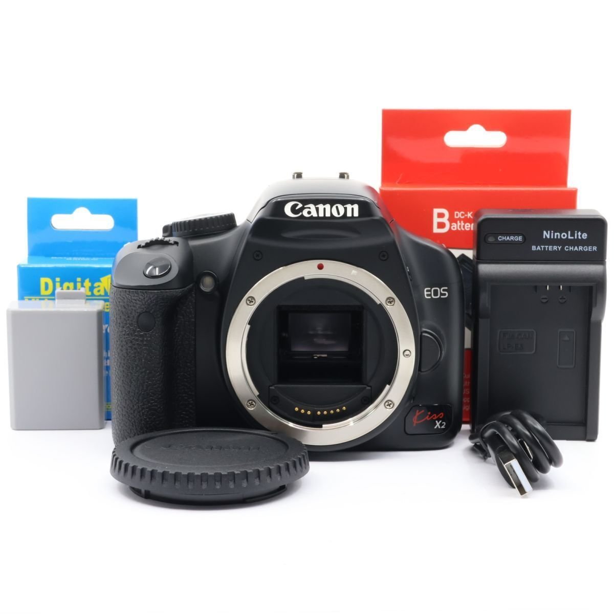 Canon EOS Kiss X2　動作確認済み 良品ボディ Amazon | Canon デジタル一眼レフカメラ EOS Kiss X2 ボディ
