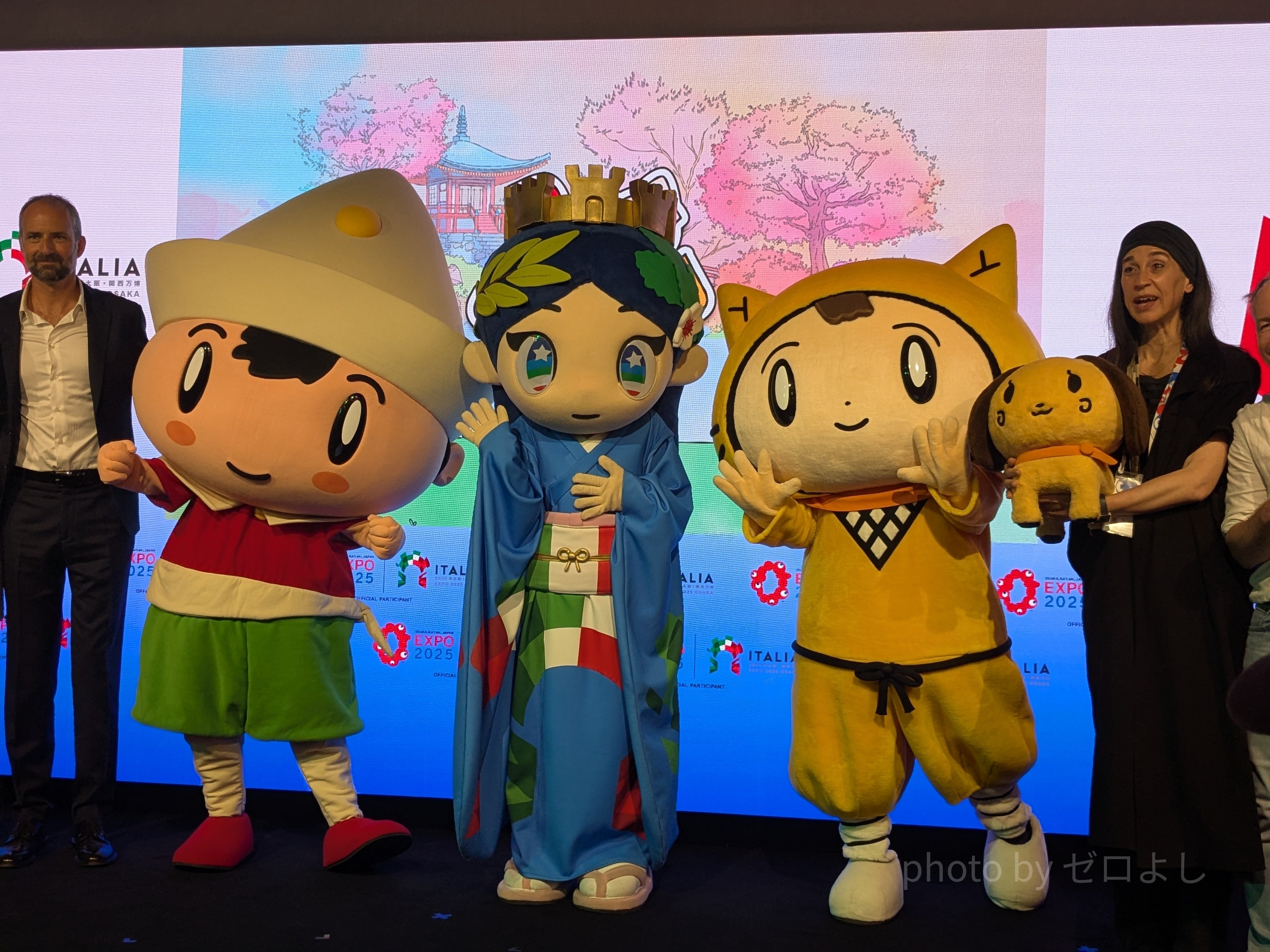 万博】念願の！？ イタリアちゃんに会えました！｜ゼロよし