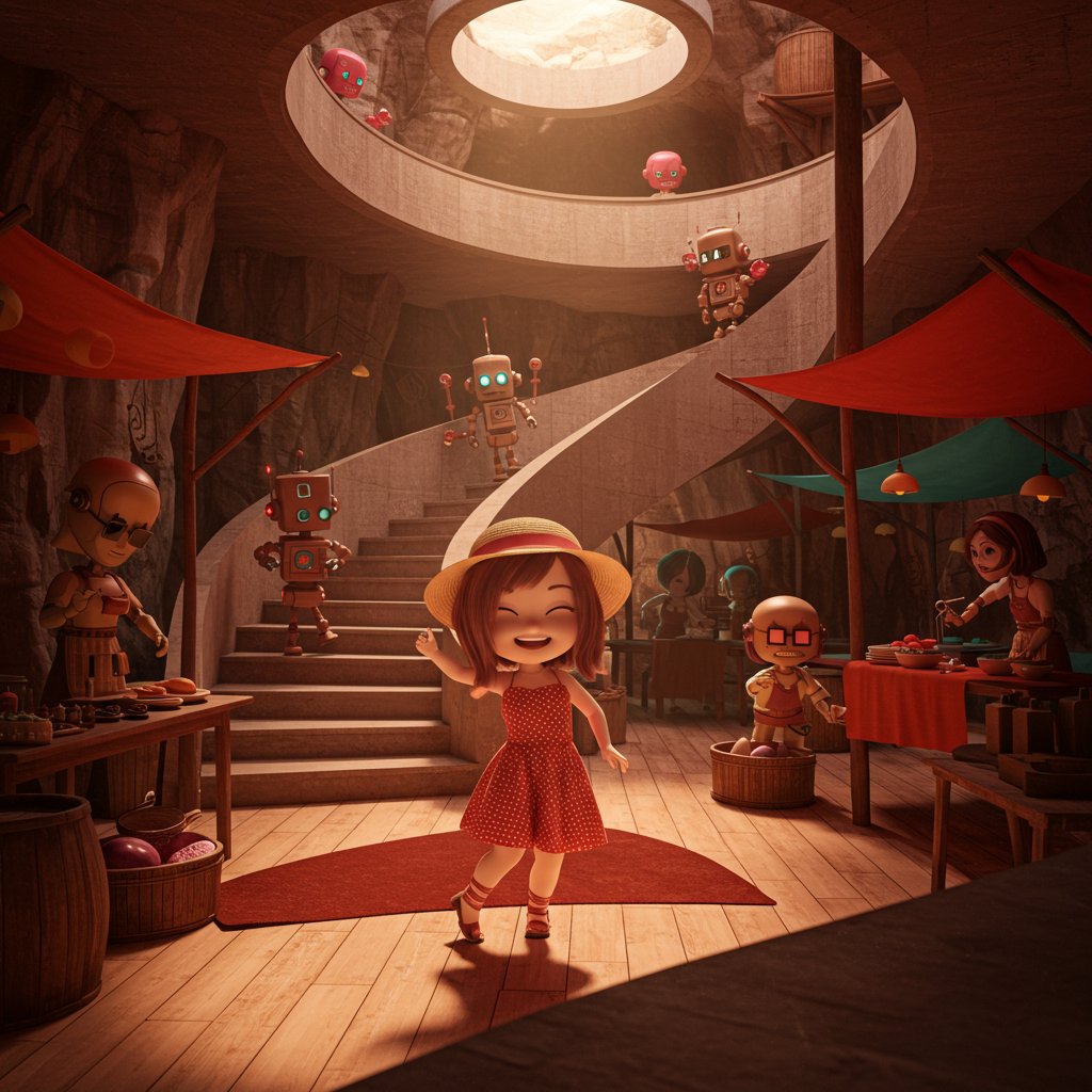 世界観 de 地下、バザー @Image Creator & ImageFX＋プロンプト