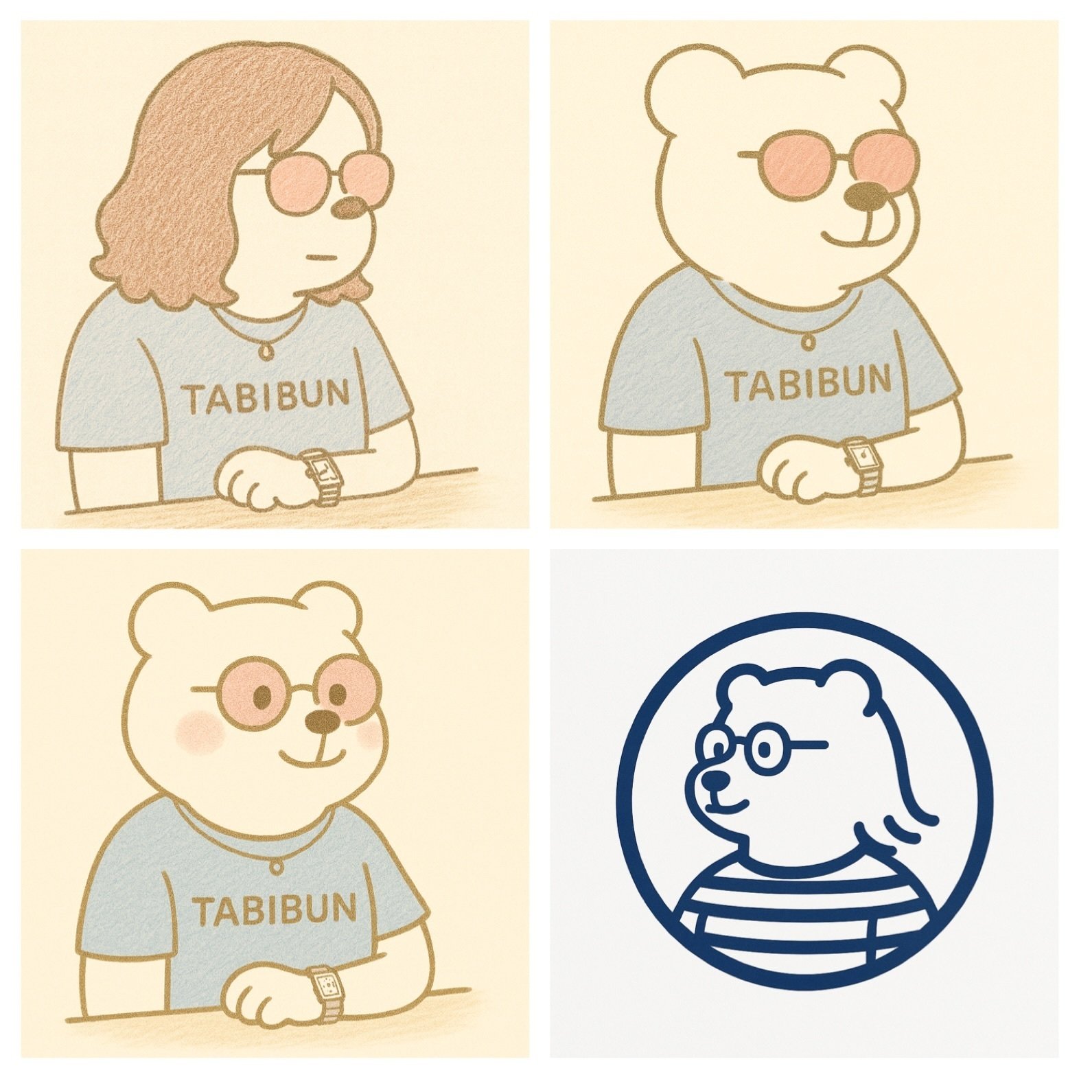 くまが人間になるまでーAIでプロフ画作ってみた｜旅きぶん