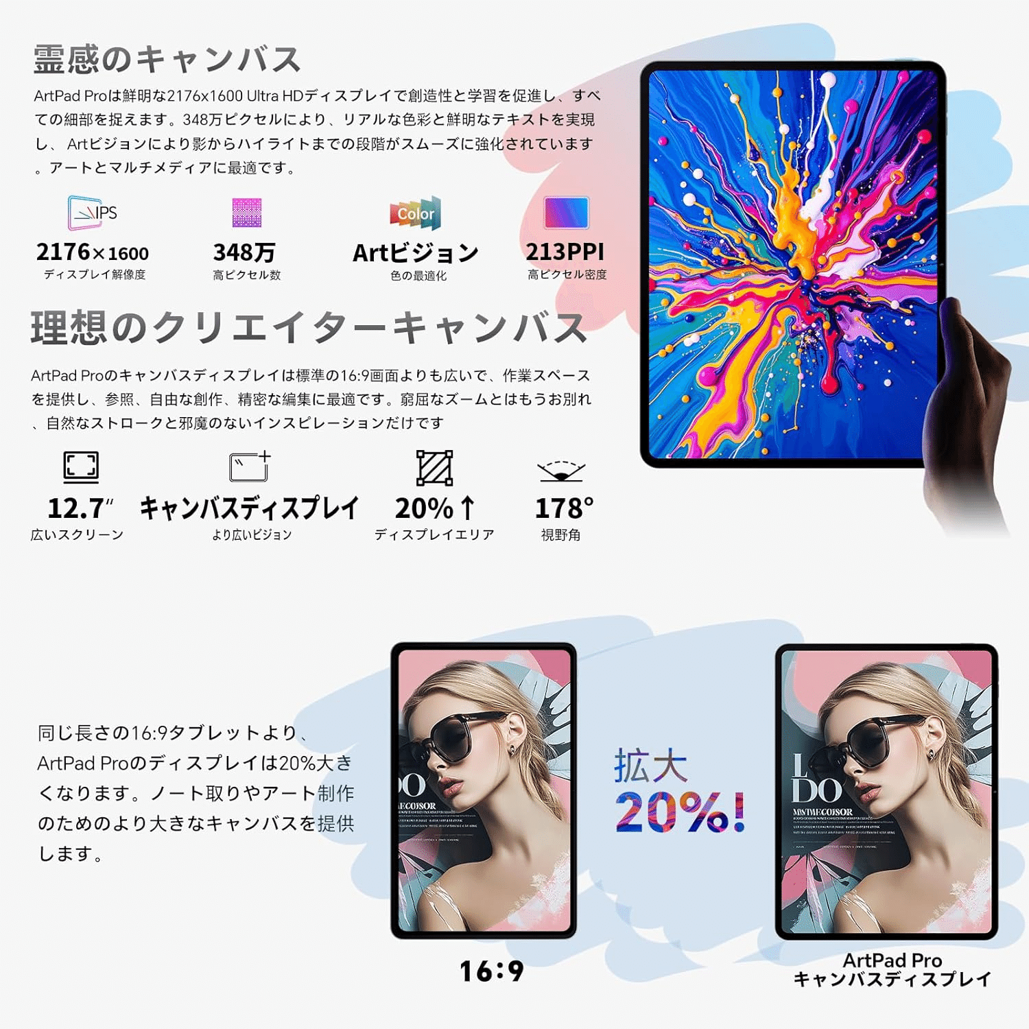 TECLAST ArtPad Pro 12.7インチ T-Pen付属タブレット｜GetGadgetGot