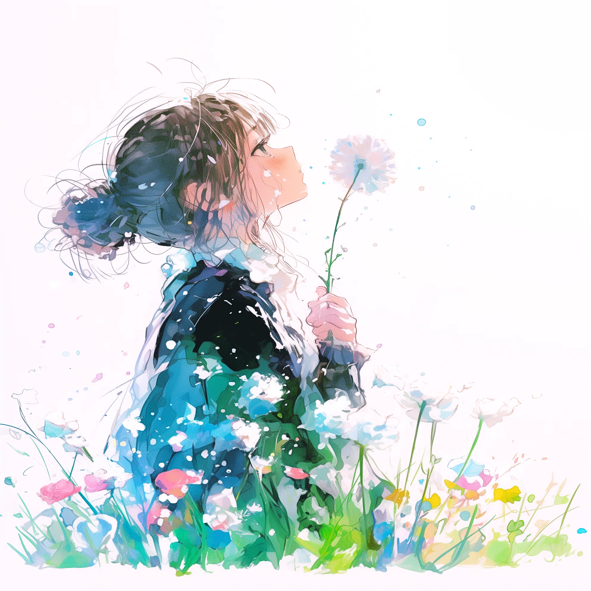風に、祈る【AIイラスト＋4コマ漫画】｜Alpaka