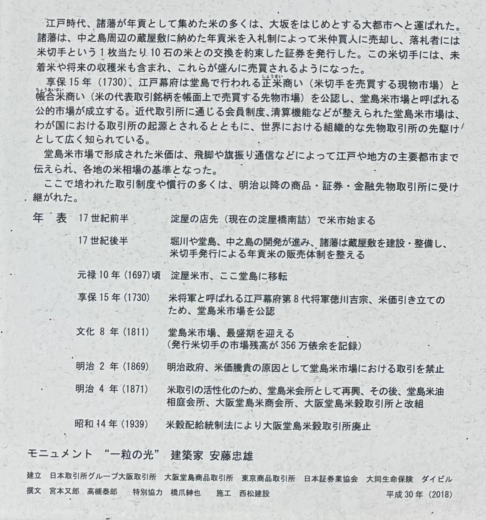 江戸の残照（3）米市場｜鴨東