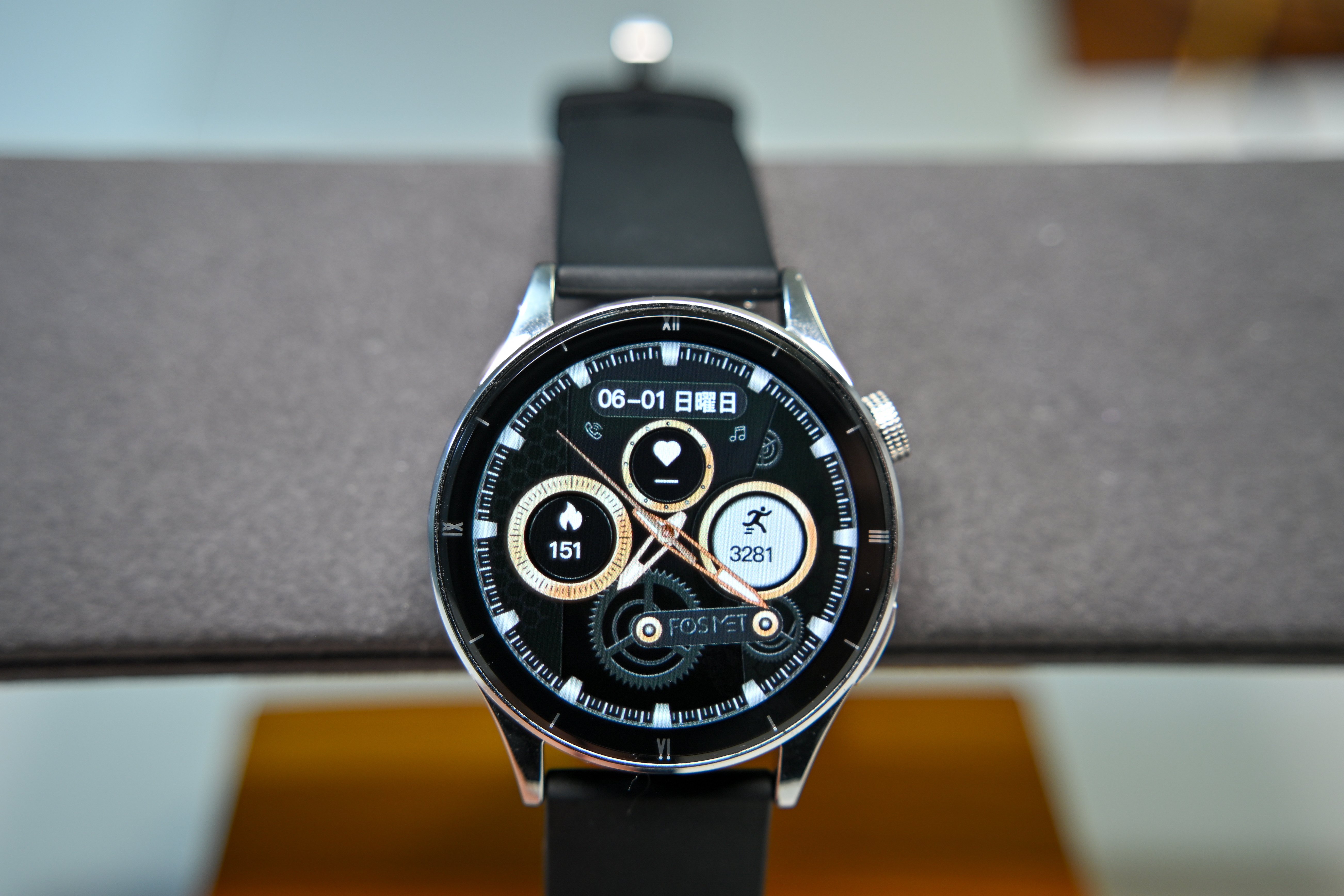 FOSMET スマートウォッチ （丸型） FOSMET GRACE G1 スマートウォッチ レディース 丸型 1.27インチ iPhone アンドロイド対応 小さめ 腕時計 Blue