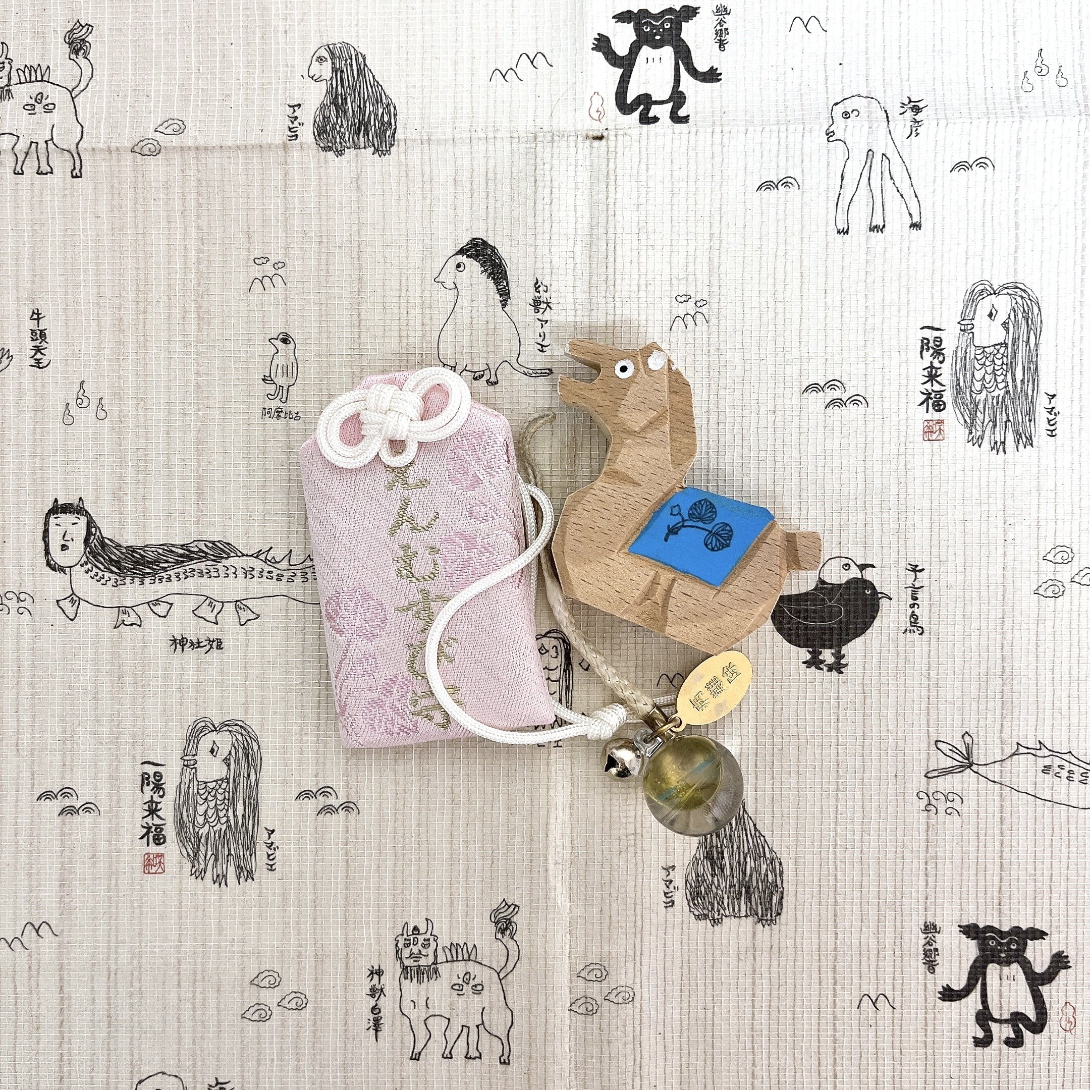 ずとまよ　まとめ売り　お守り　おみくじ 山田天満宮 金ねずみみくじ 初穂料:300円 小槌を持ったネズミの中に
