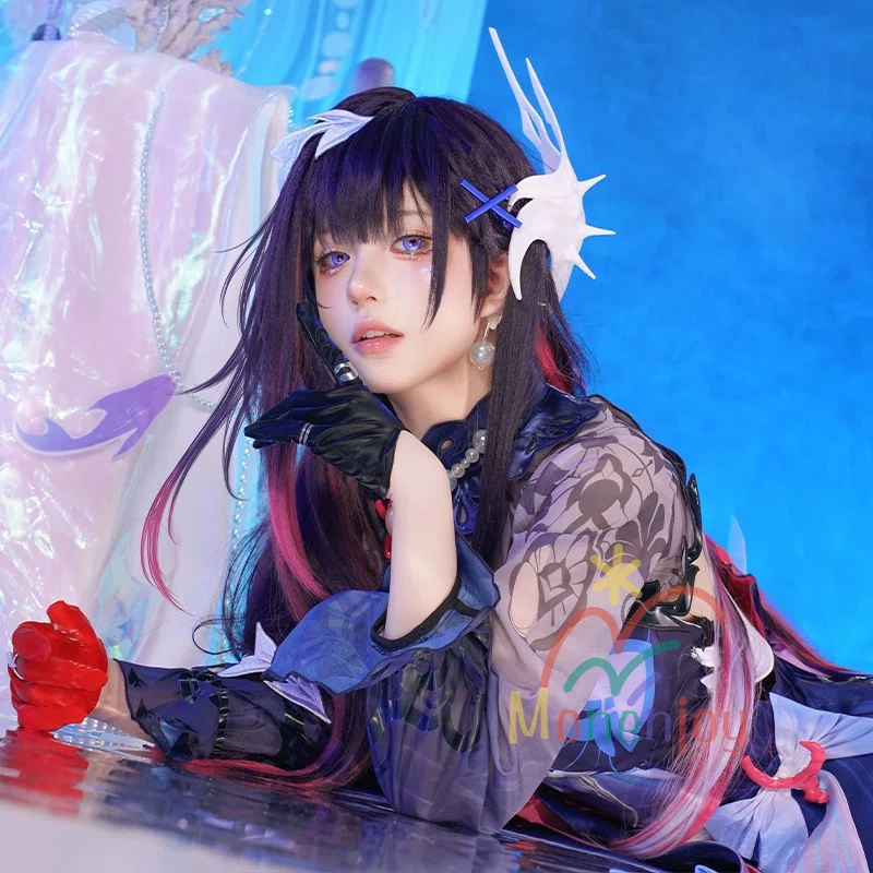 Monenjoy 崩壊スターレイル セイレンス コスプレ衣装 3d貝髪飾り樹脂製