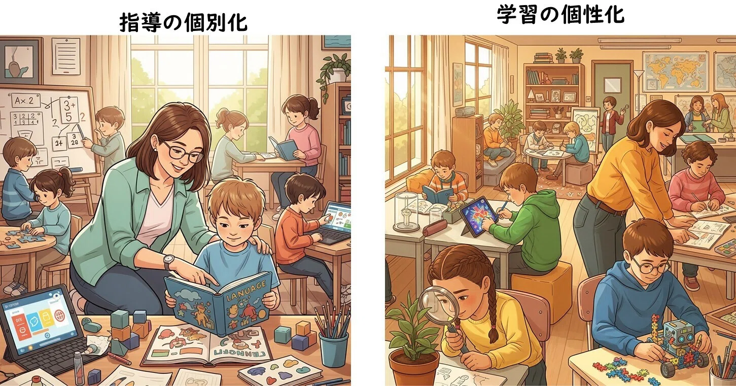 指導の個別化」と「学習の個性化」、どっちがどっちか分からなくなる件