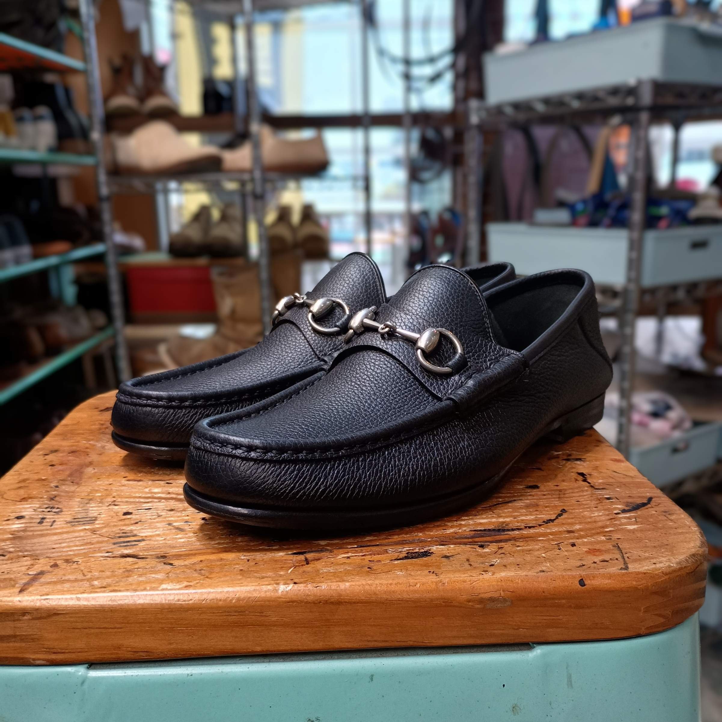 【GUCCI】グッチ ビットローファー イタリア製 Vibramハーフソール GUCCI】グッチ ビットローファー イタリア製 Vibramハーフソール