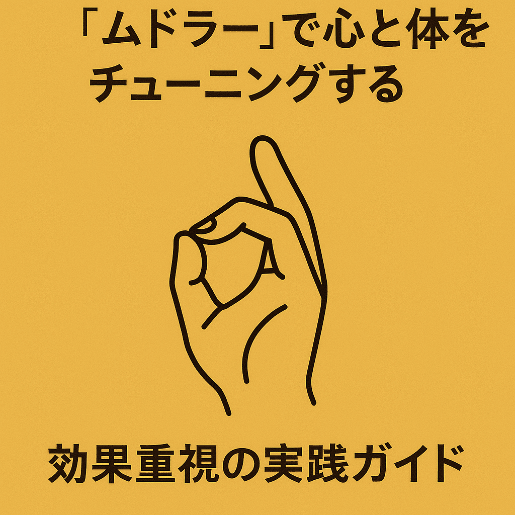 🔱「ムドラー」で心と体をチューニングする：効果重視の実践ガイド