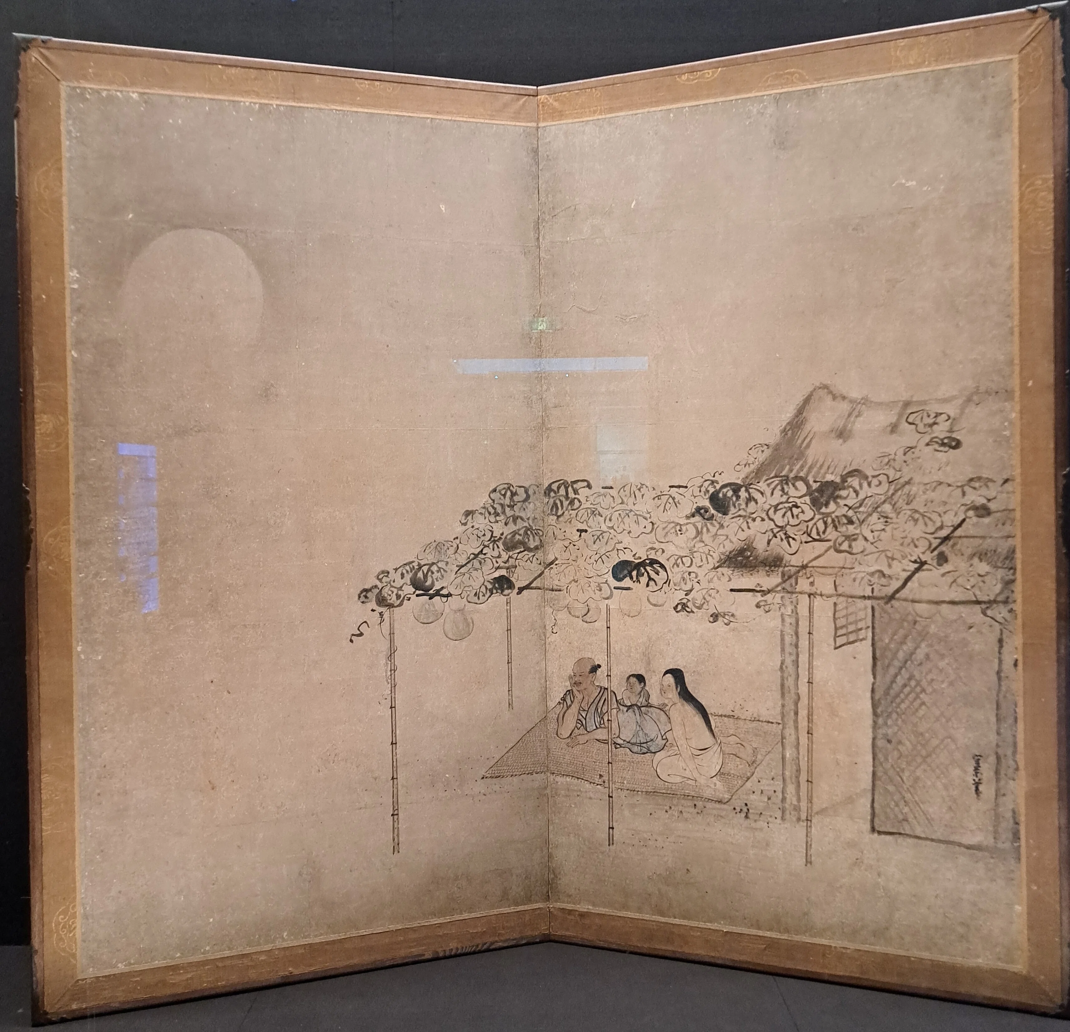 トーハク常設展：久隅守景《納涼図屏風》（国宝）に出会う！ 模写と