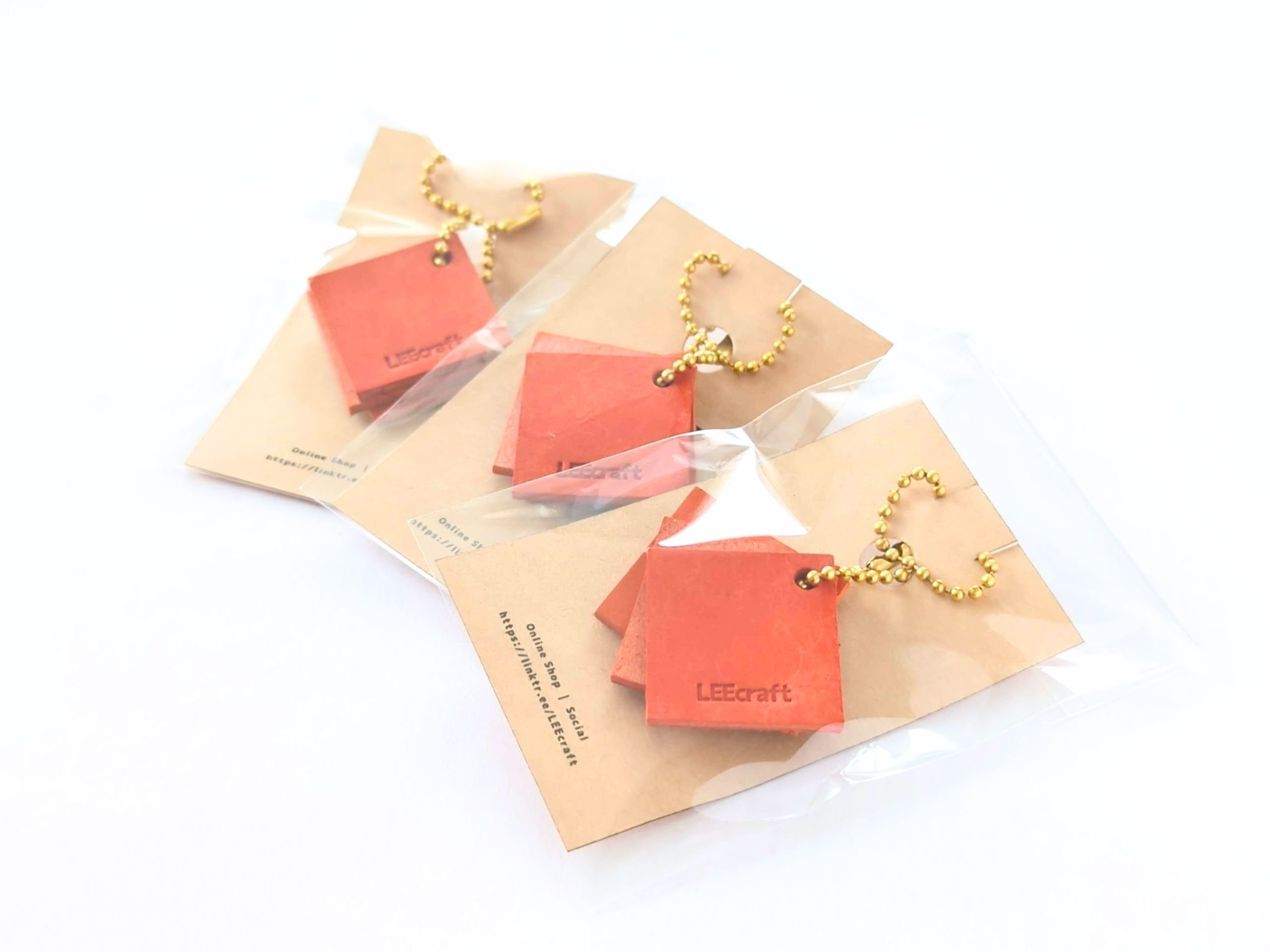 00 レザータグセット｜サンプルで発見｜LEEcraft | オレンジな革小物のお店