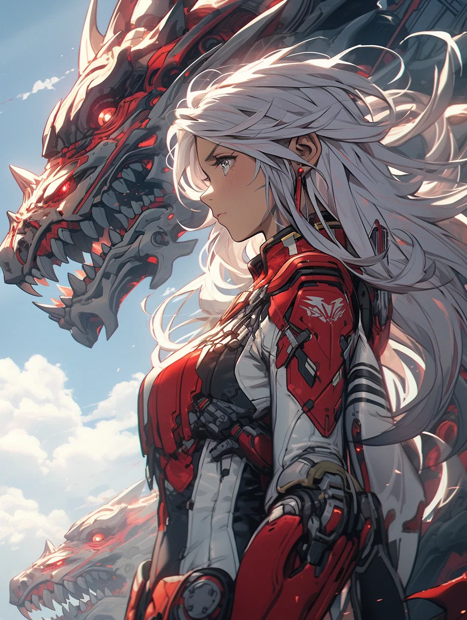 しゃる🌈 AIイラスト集 2025.08.04 鋼の瞳と少女の誓い｜しゃる