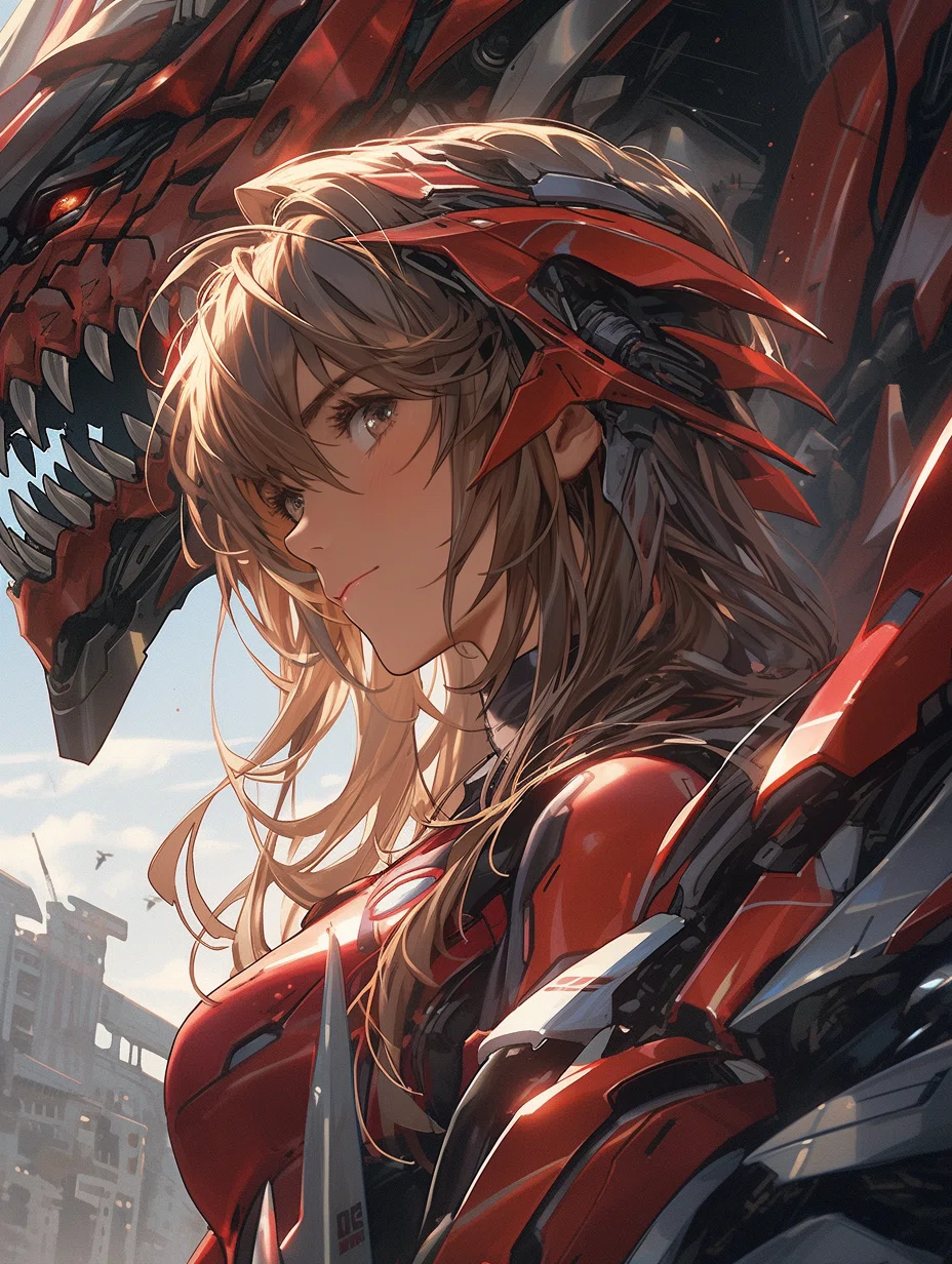 しゃる🌈 AIイラスト集 2025.08.04 鋼の瞳と少女の誓い｜しゃる