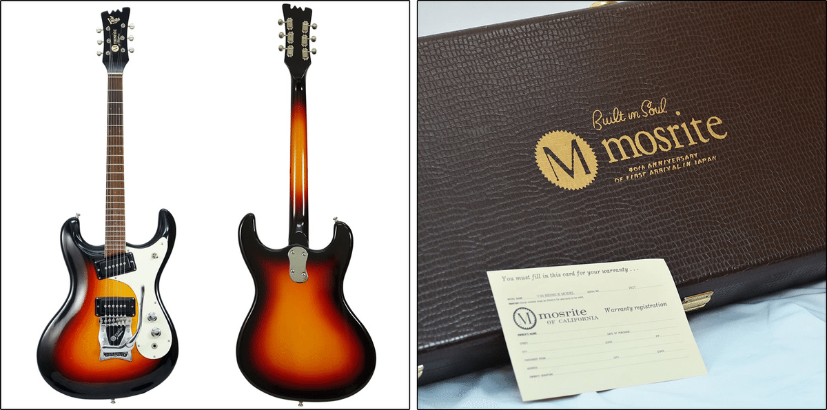 エレキギターモズライトフィルモア製品です。 USA V65 REISSUE mosrite V-65 REISSUE MODEL モズライト 【 そよら成田ニュー