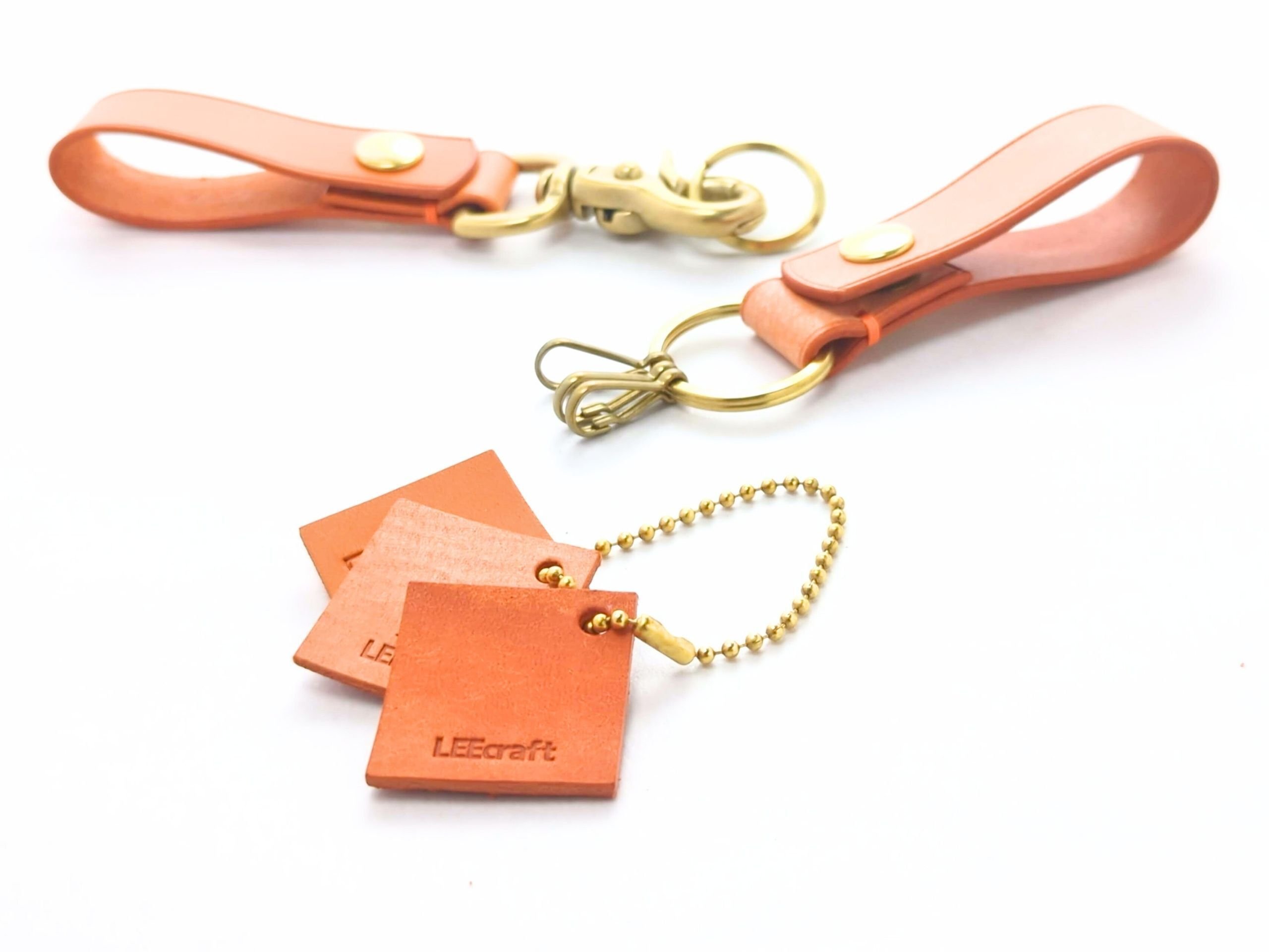 00 レザータグセット｜サンプルで発見｜LEEcraft | オレンジな革小物のお店