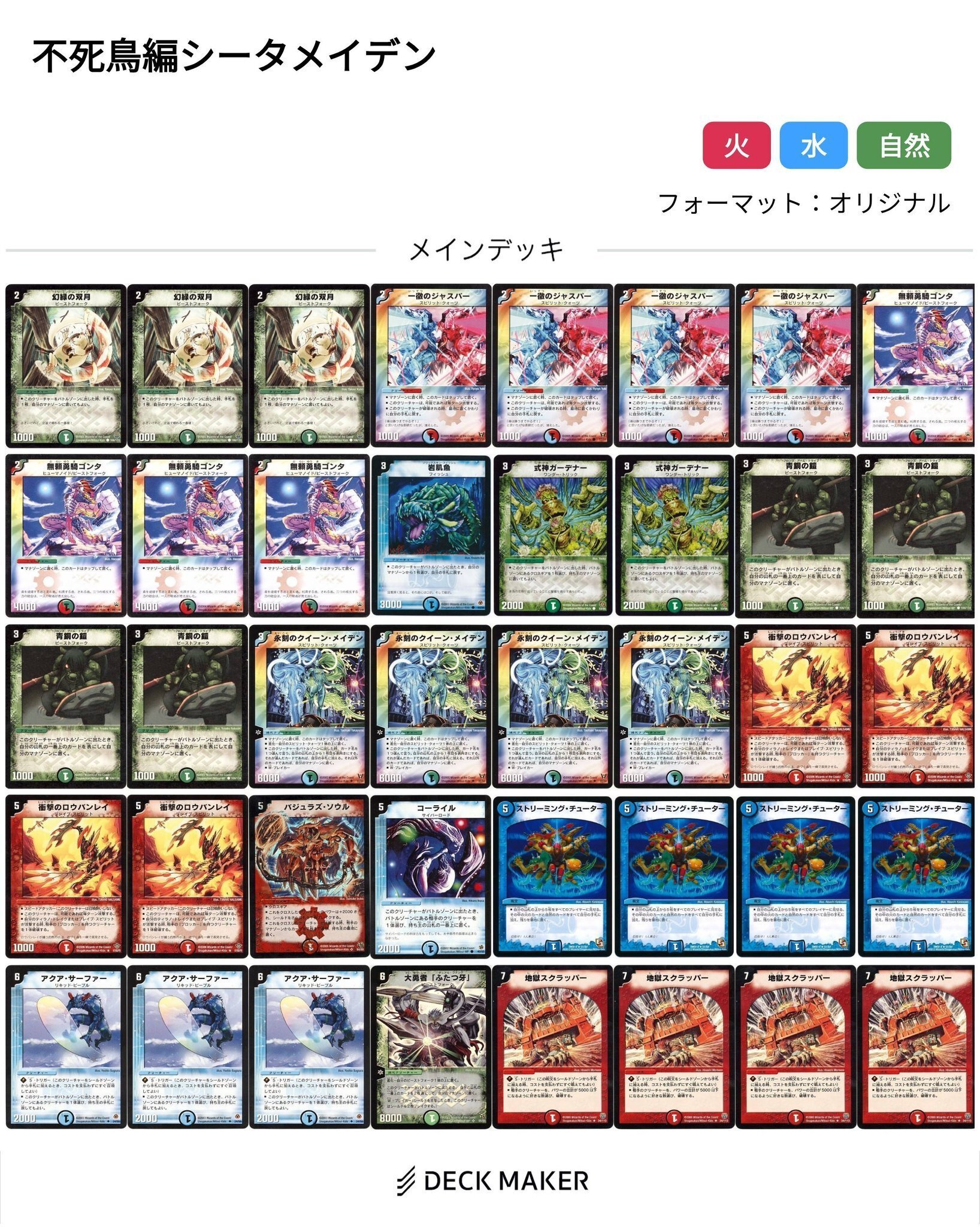 旧枠総合デュエマ(不死鳥編)』対戦会レポ 2025年8月｜しきいの