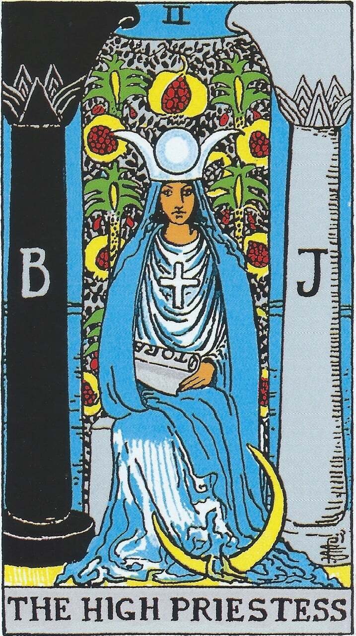 専用　clampタロットカード THE HIGH PRIESTESS II タロットの書】Ⅱ The High Priestess【女教皇】――原書に忠実な