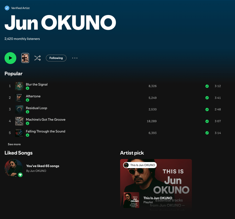 Spotifyのアーティストページはこう作ろう ‐ Jun OKUNOによる