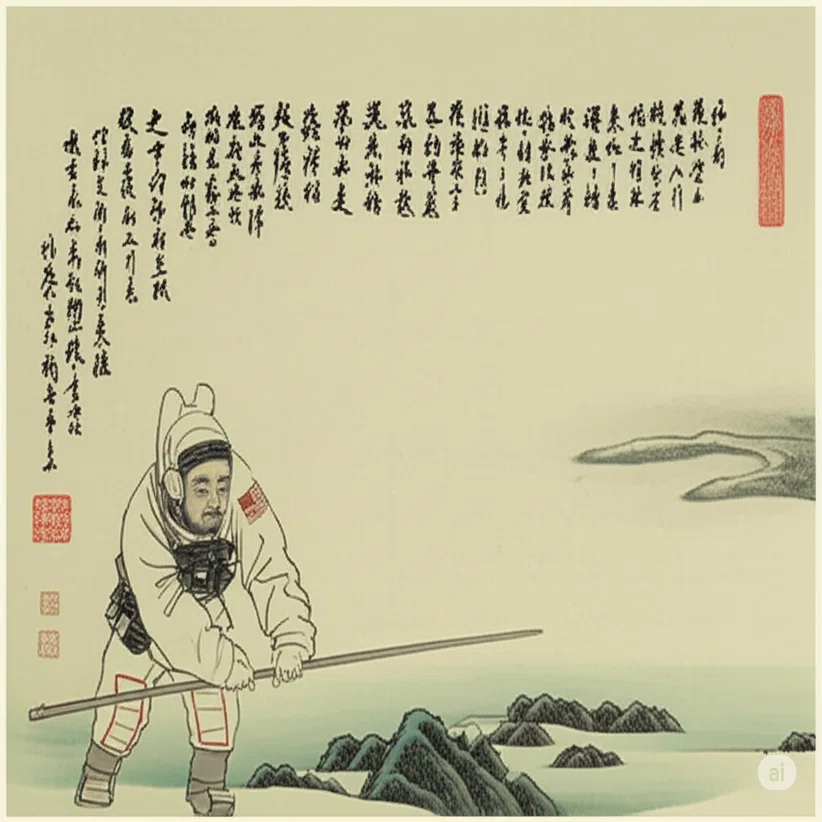 Geminiと宇宙飛行士の絵を描いてみた#AIと自由研究｜沖 哲也