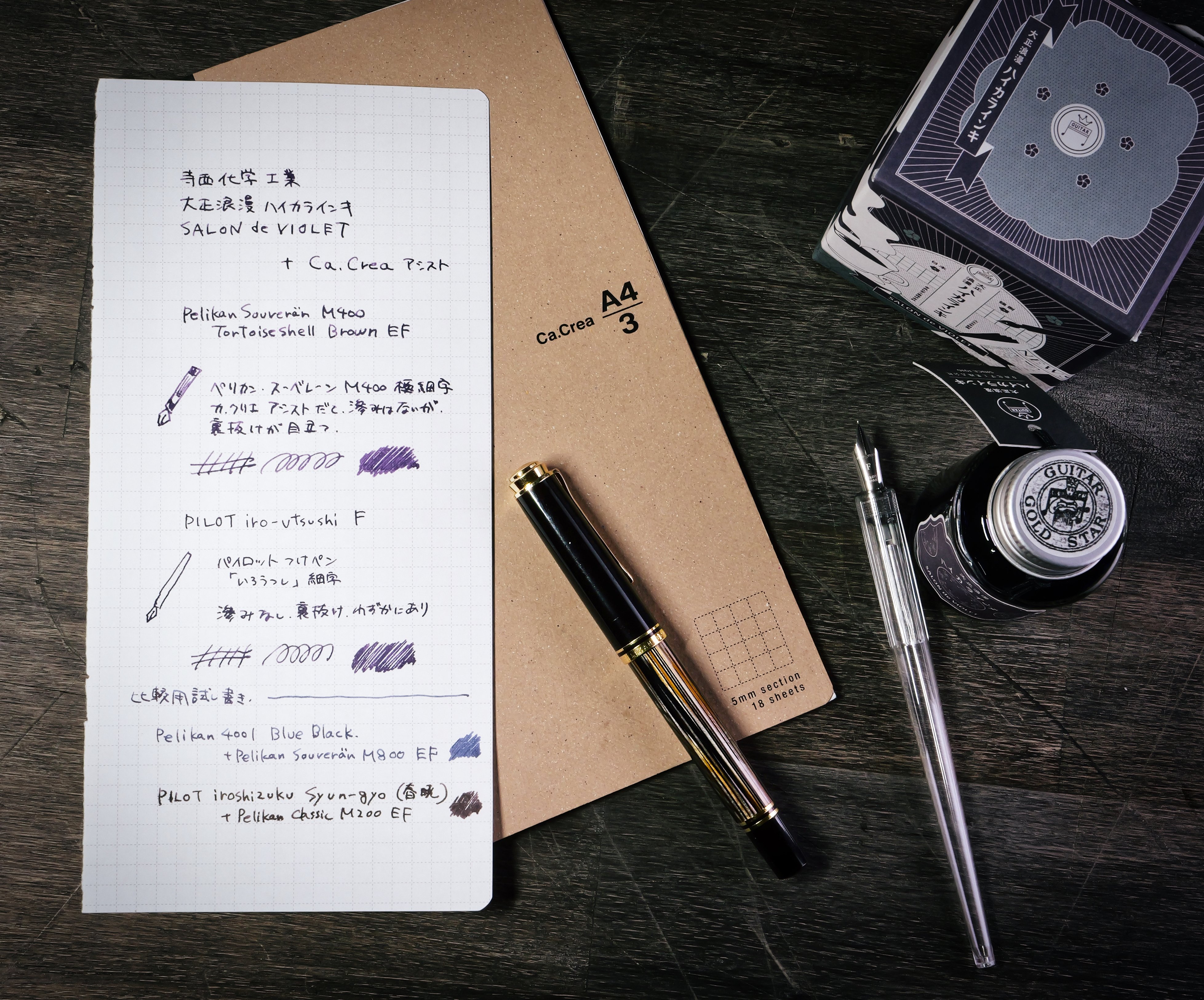 センス溢れるインク「大正浪漫ハイカラインキ SALON de VIOLET