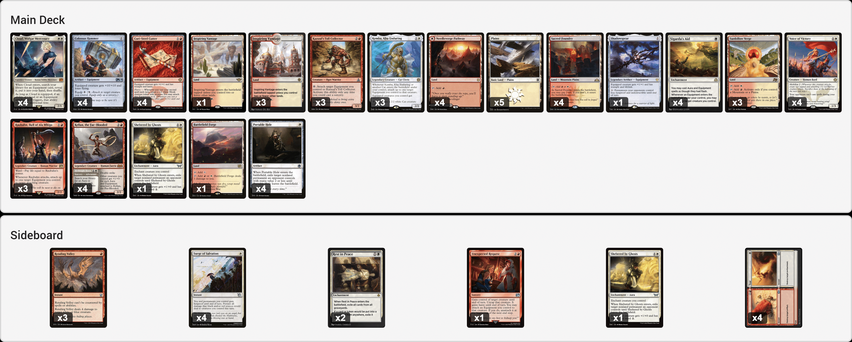 MTG　ハンマータイム　デッキパーツ ハンマータイム、これは対戦ではないタイム。 - パイオニアをMTGAに