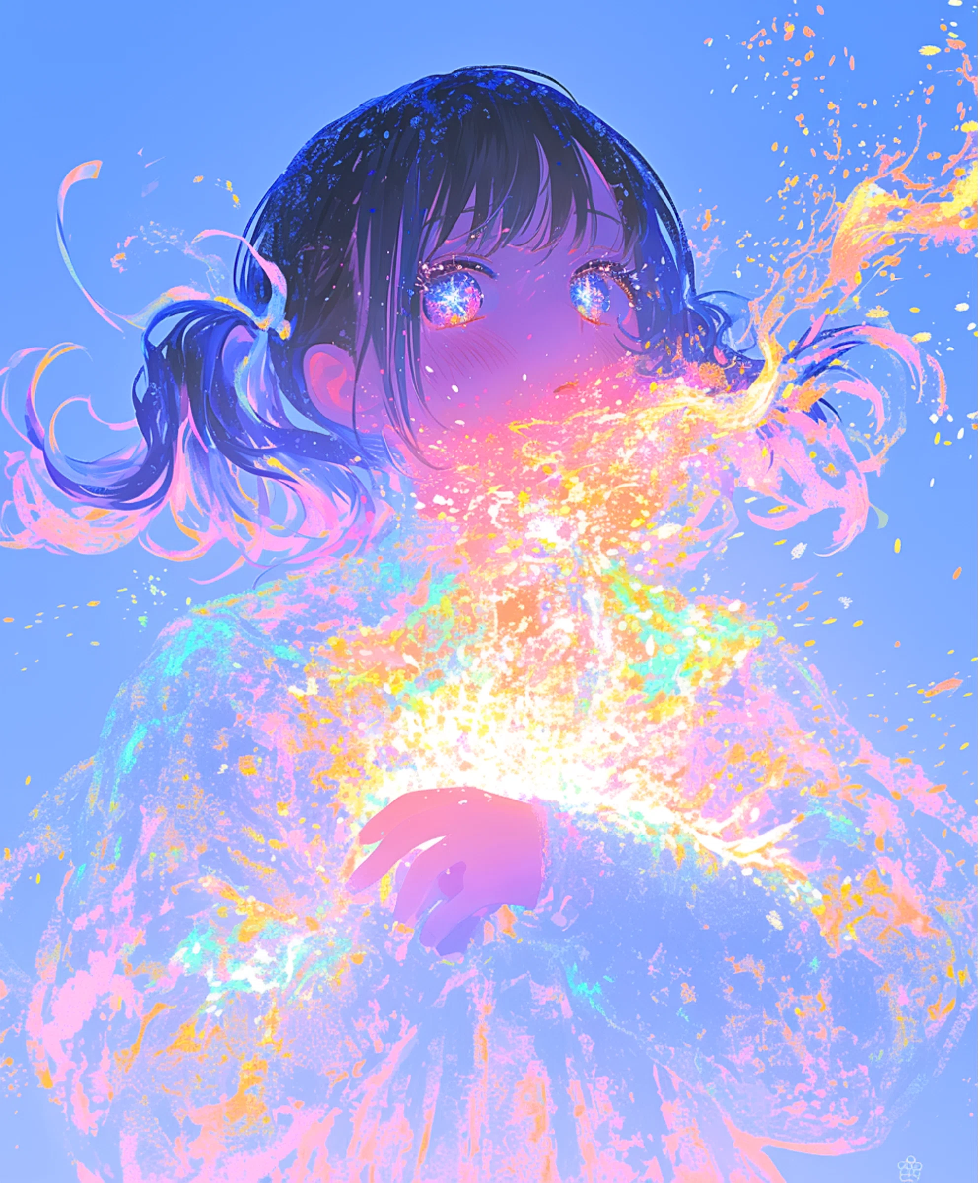 爆ぜるほどの光を抱いても【AIイラスト＋4コマ漫画】｜Alpaka