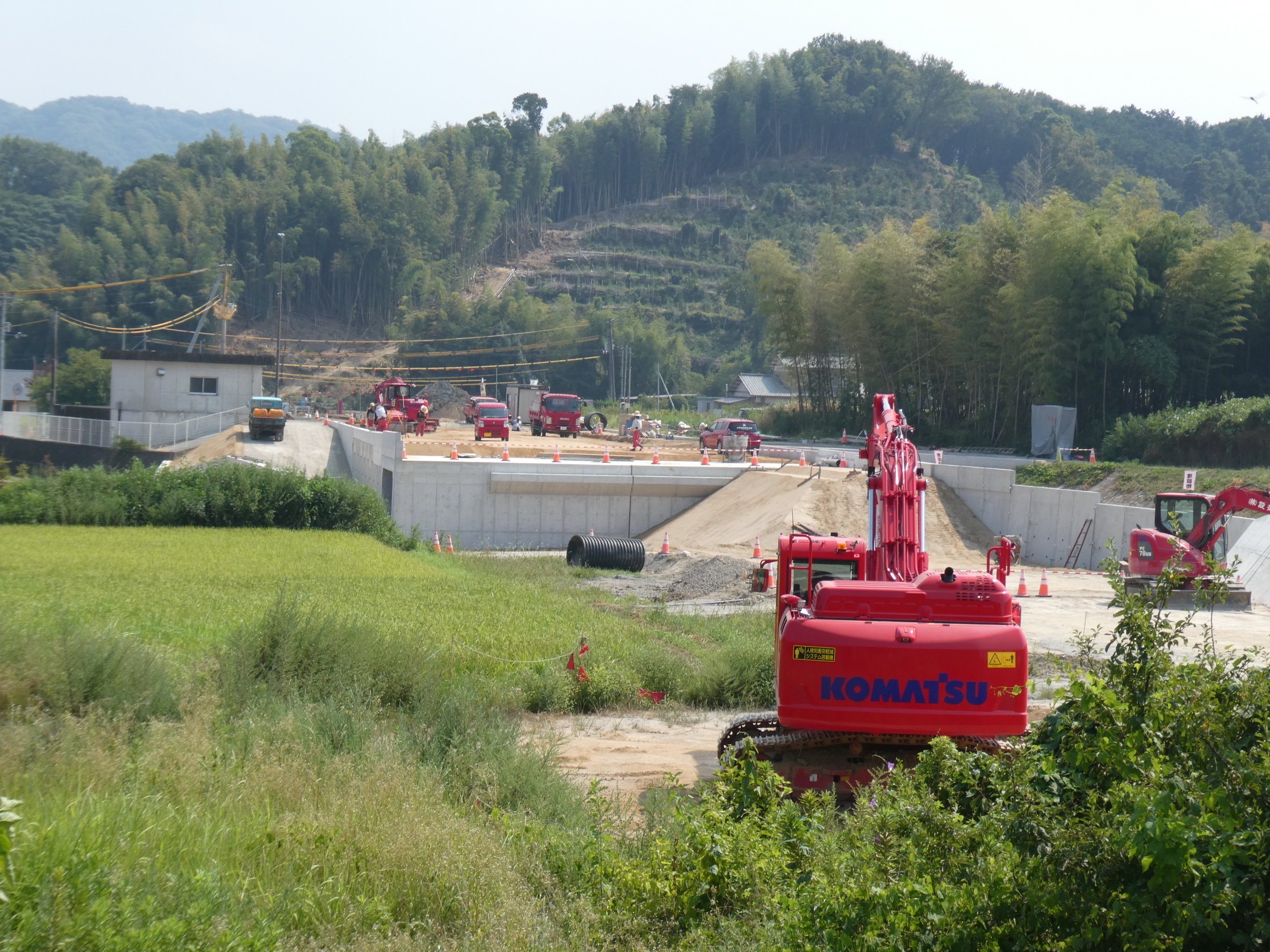 国道11号】大内白鳥バイパス西側・2025/8時点の進捗（東かがわ市