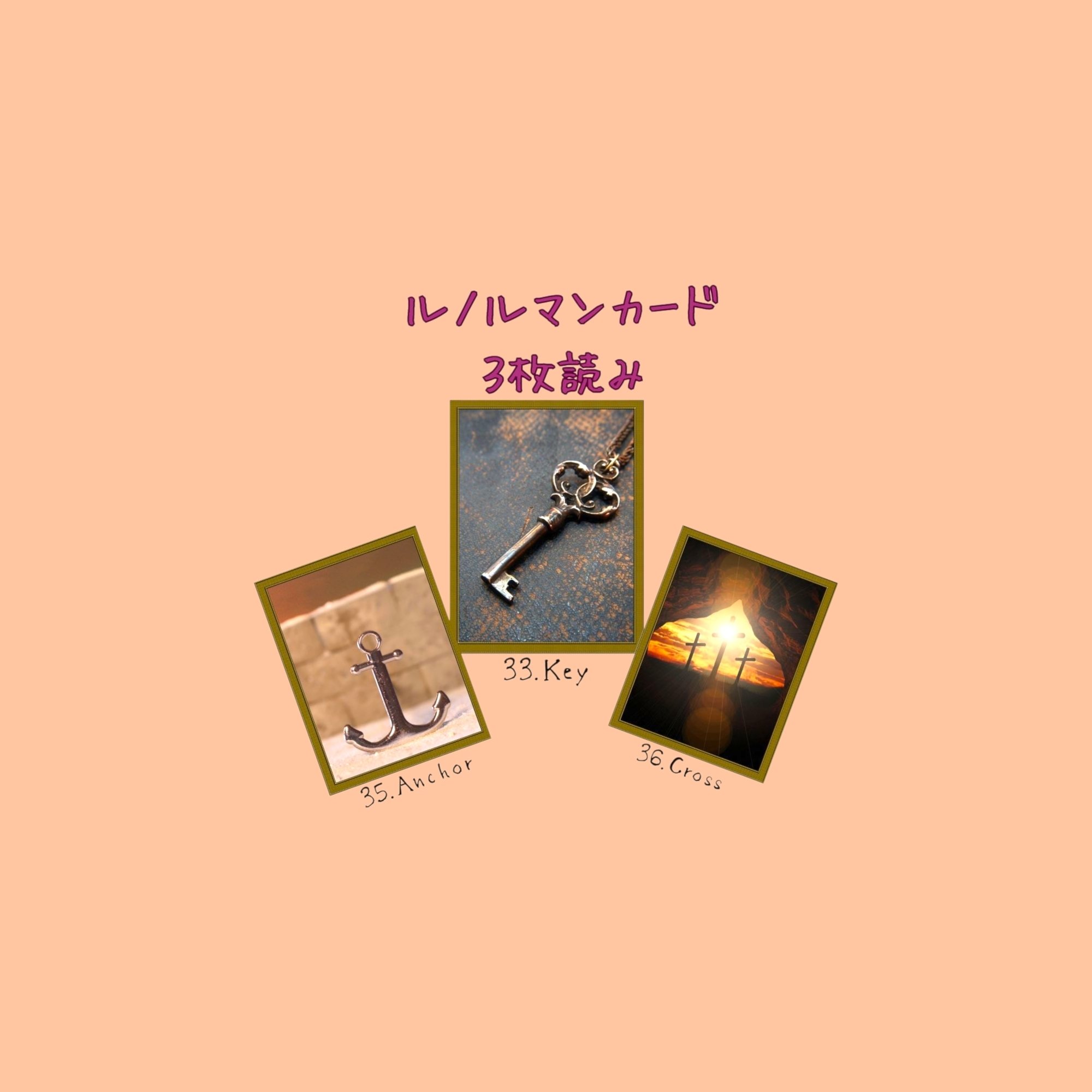 きい★ルノルマンカード２点　7/25 ルノルマン】NO．25．指輪の意味解説【プロ占い師監修】