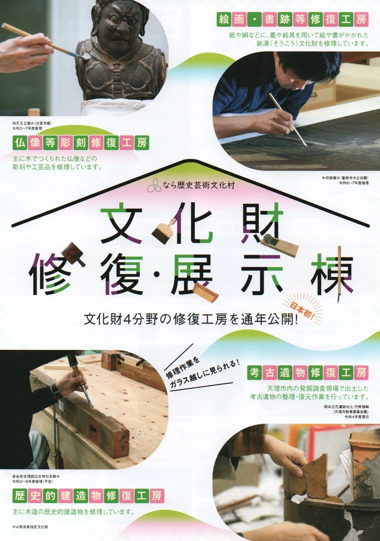 道の駅散歩｜なら歴史芸術文化村｜奈良・天理市｜文化財修復現場ツアー