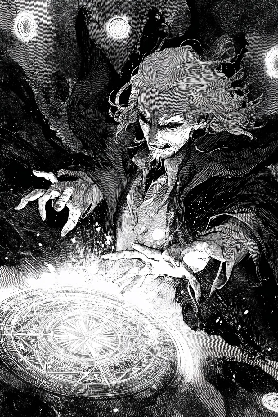 白黒漫画風の世界を描く。プロンプトはメンバーシップ限定で公開｜松本 