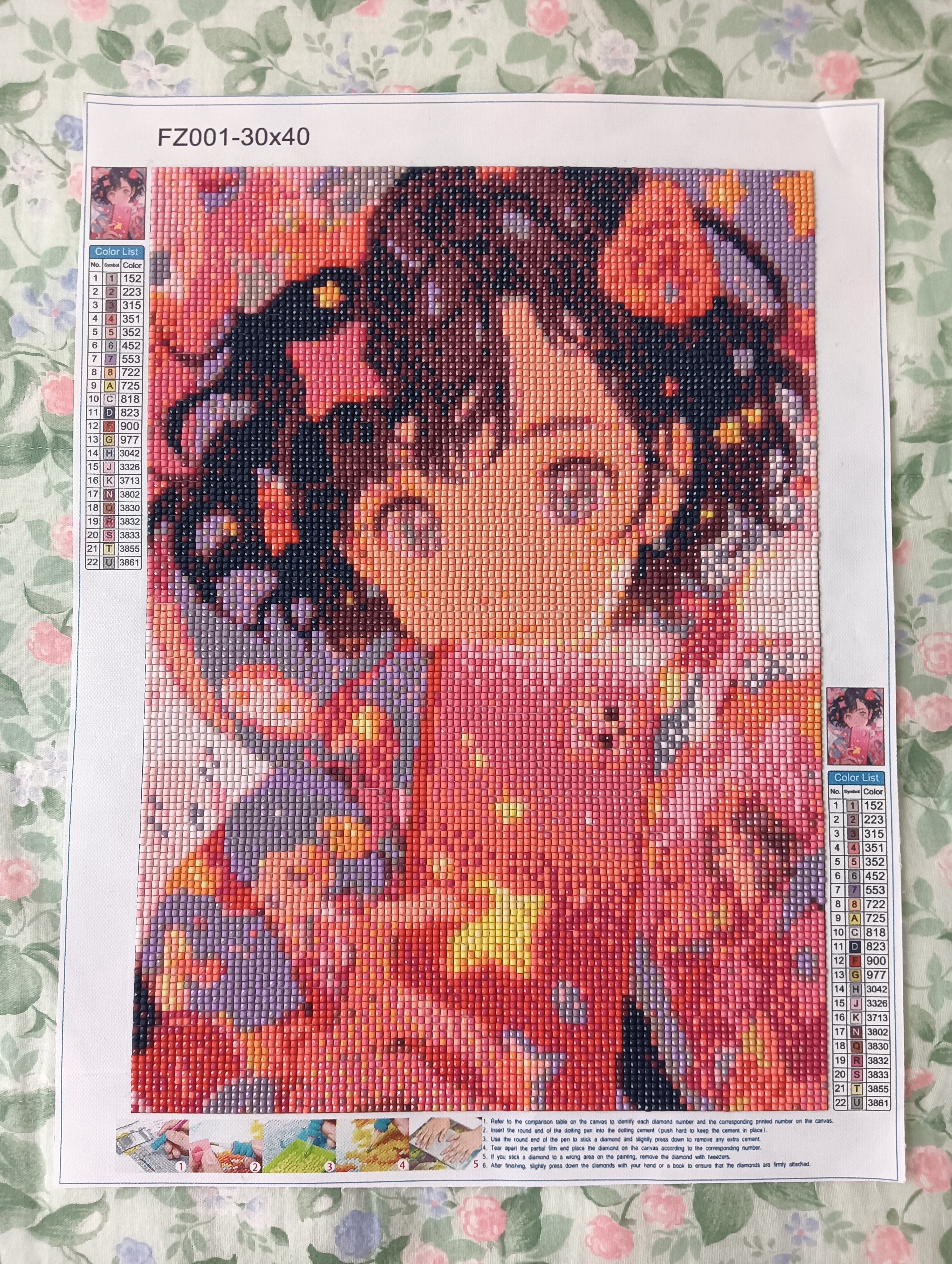 ビーズアート完成｜りす