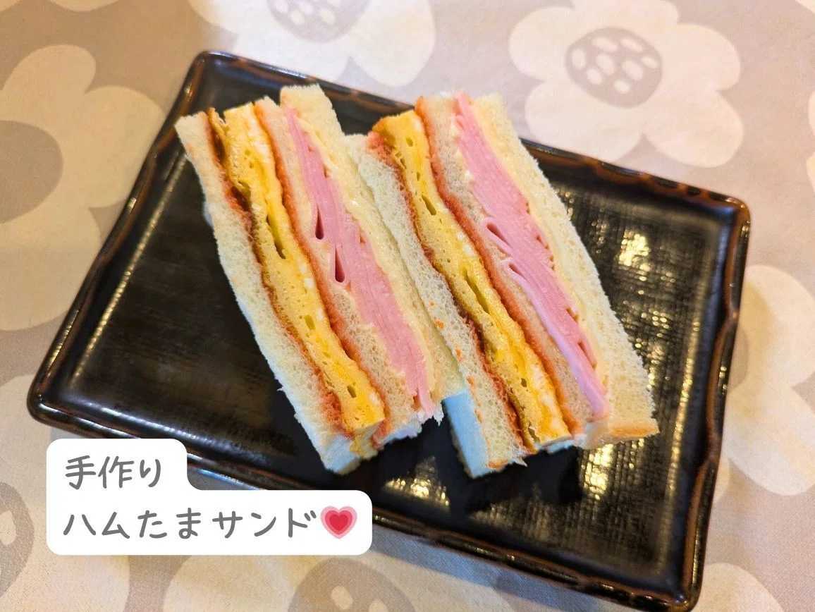 子どもが大喜びするハムたまサンド