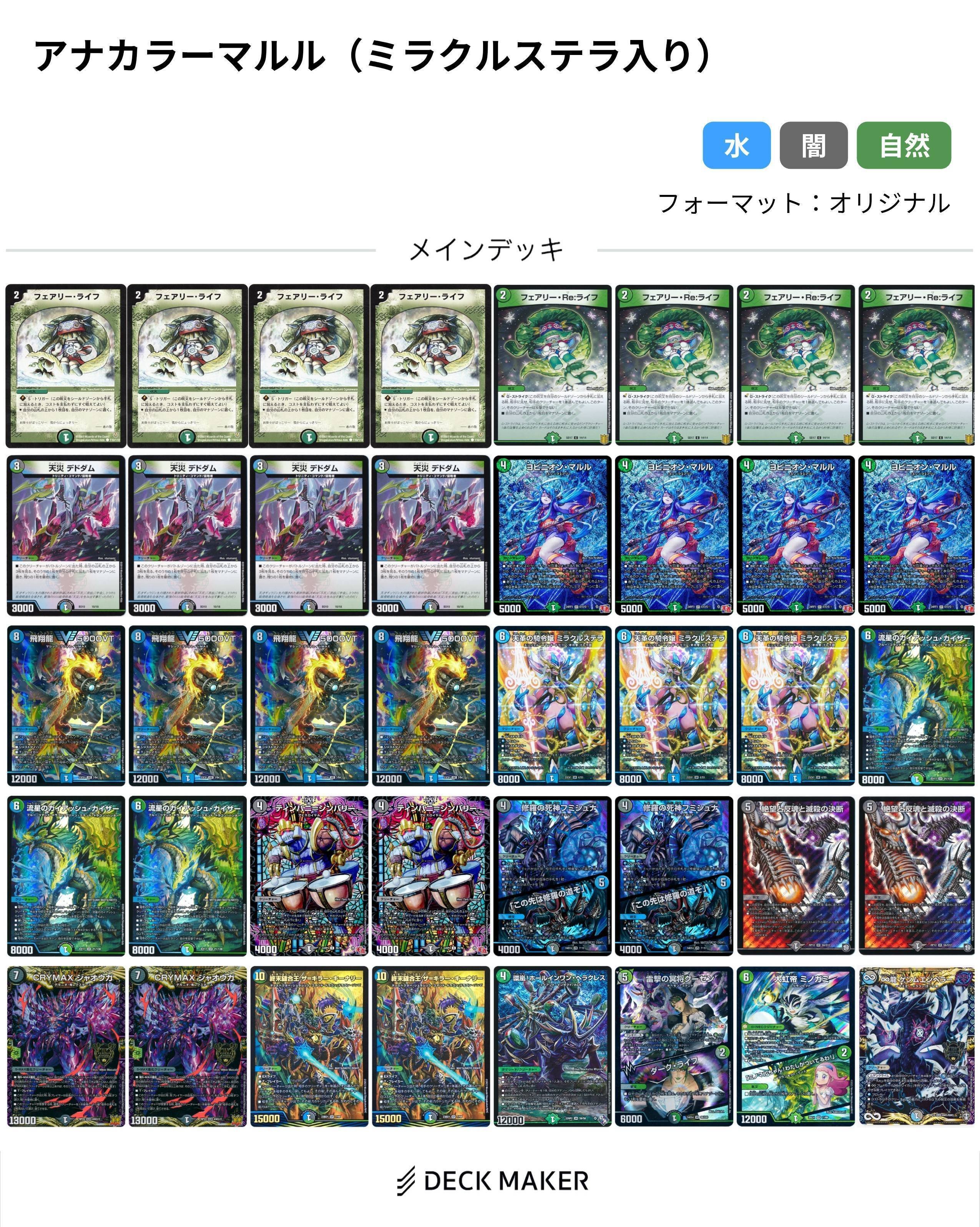 MAXレア統一 アナカラー ランデス デッキ アナカラーランデス デッキパーツ - メルカリ