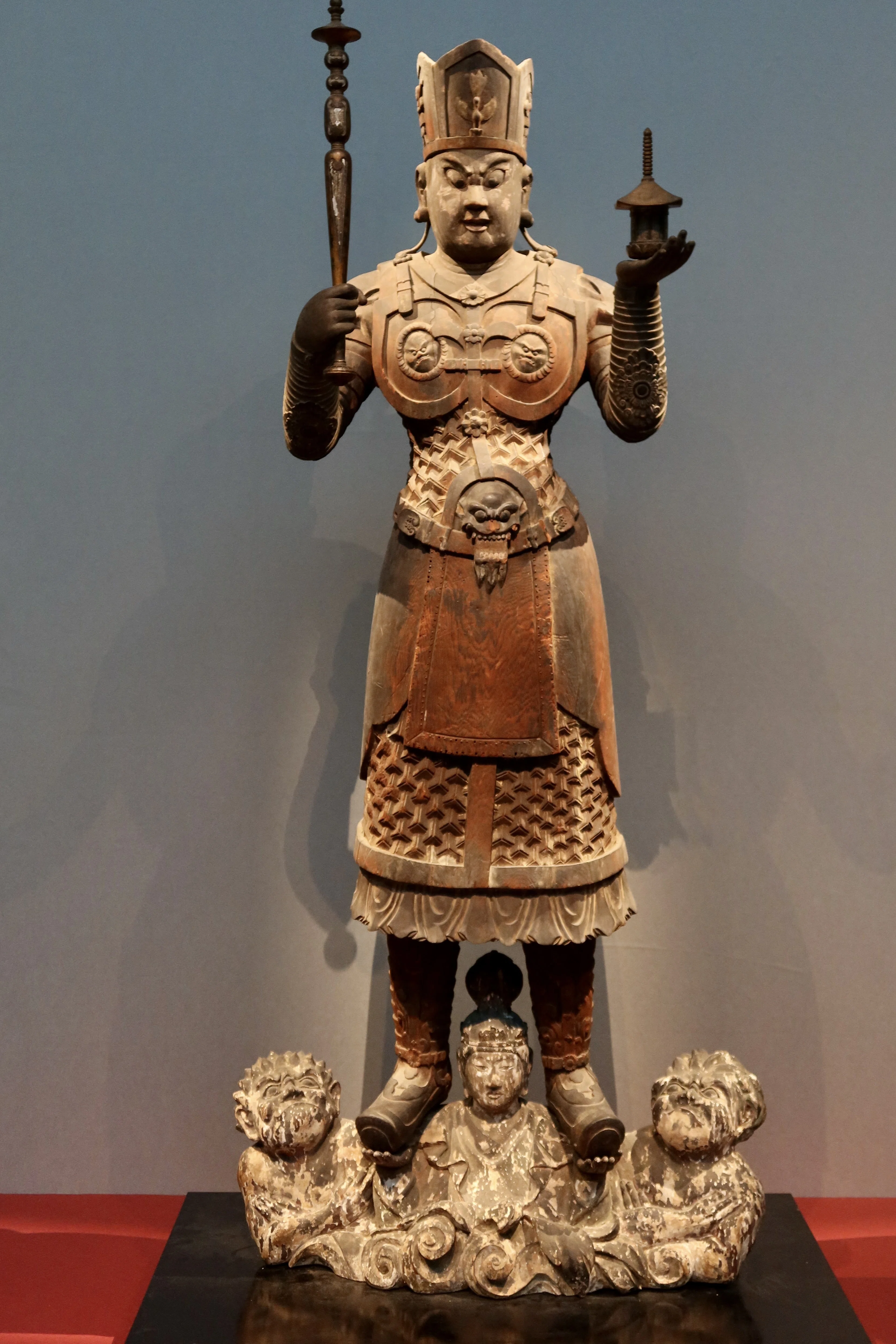 ☆仏教美術「銅造不動明王像」江戸時代☆念持仏鎧仏