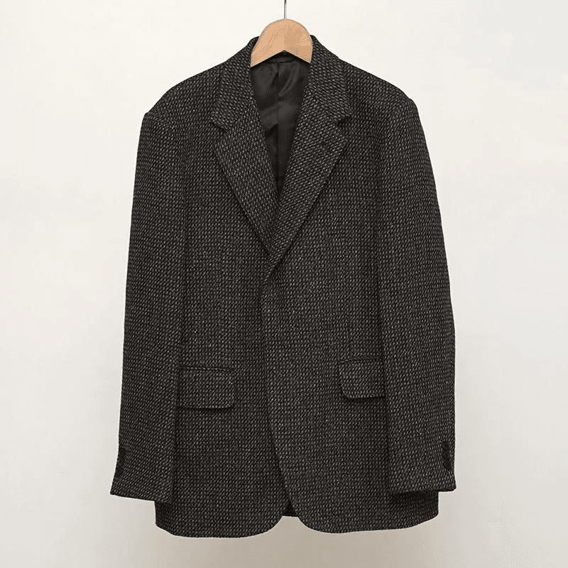 最終値下げ新品2025秋冬完売品Auraleeアルパカウールジャケット0 AURALEE】唯一無二のツイードALPACA WOOL SILK TWEED OVER JACKET