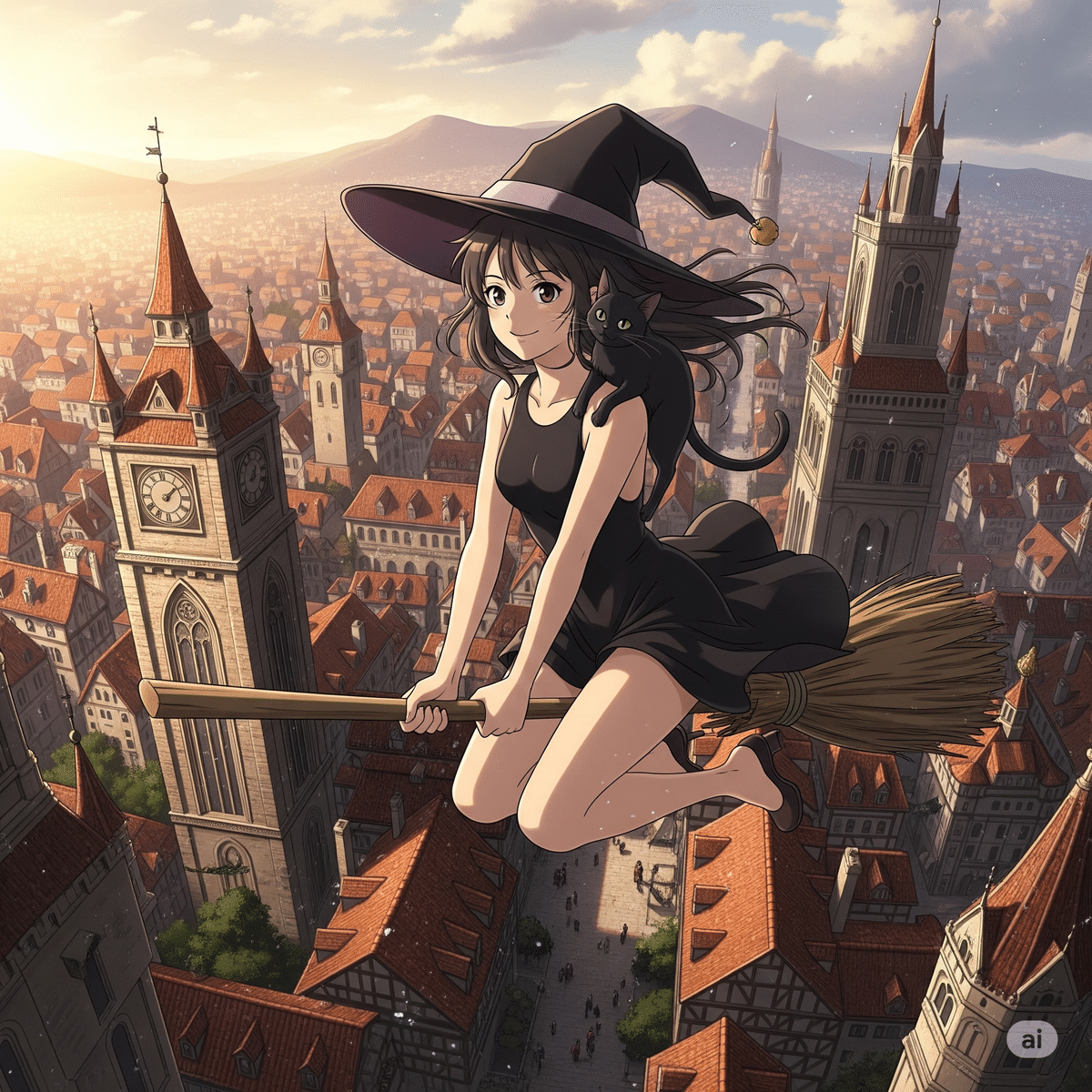 イラスト画　生き生きとした女性「赤い帽子」 赤い帽子をかぶったかわいい漫画の女の子,平らな,小さな帽子