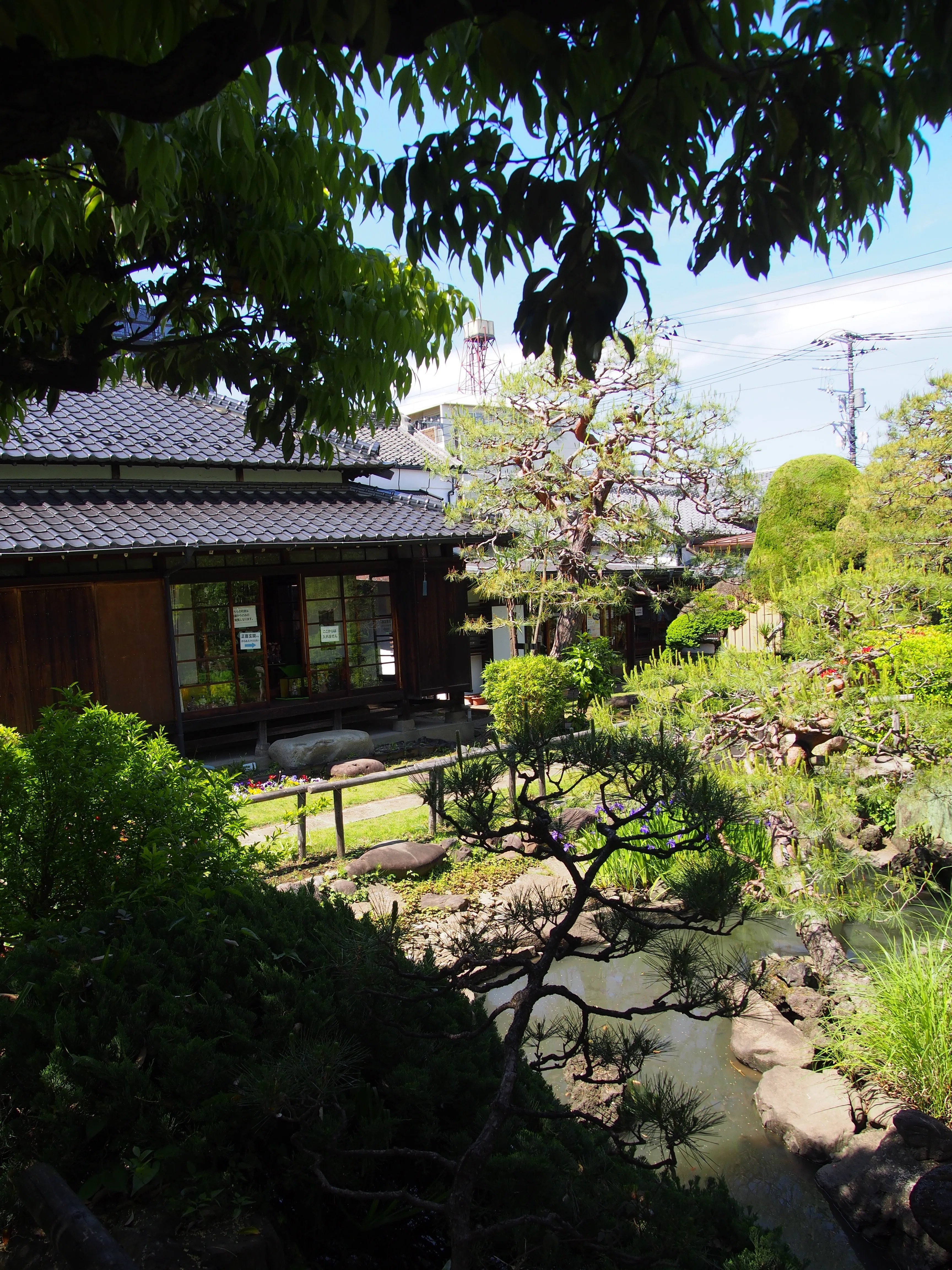 静かに佇む古民家庭園。蕨市立歴史民俗資料館分館の庭。｜niwa_emon