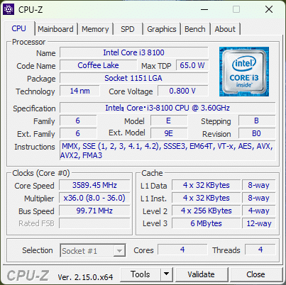 第8世代CPU Corei3-8100×5 Windows起動確認済＃150 Core i3-8100 BOX BX80684I38100 intel 第8世代 インテル Core