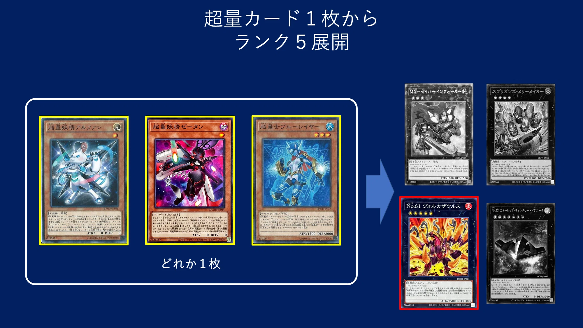 出し方】超量カード1枚から各エクシーズ展開まとめ｜mymy