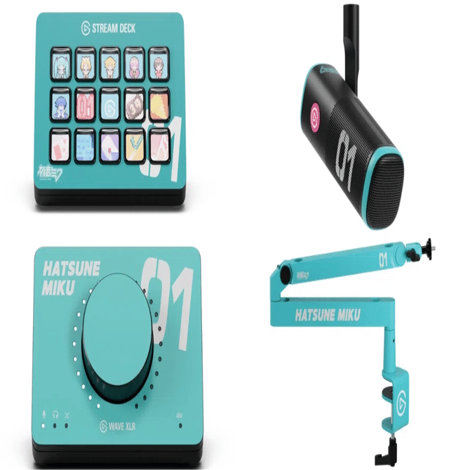 Elgato x 初音ミク：クリエイター心を掴む限定ストリーミングギア
