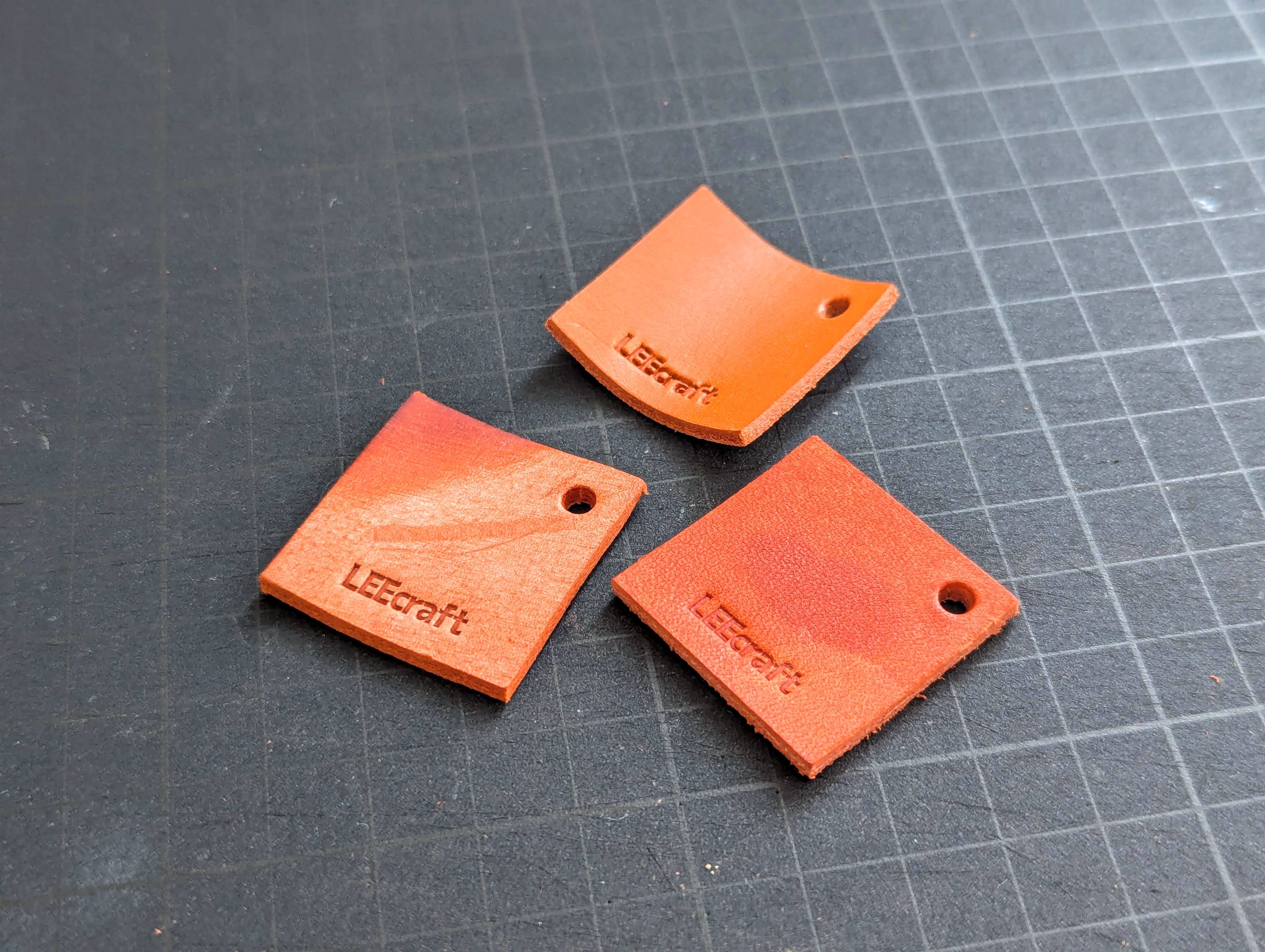 00 レザータグセット｜サンプルで発見｜LEEcraft | オレンジな革
