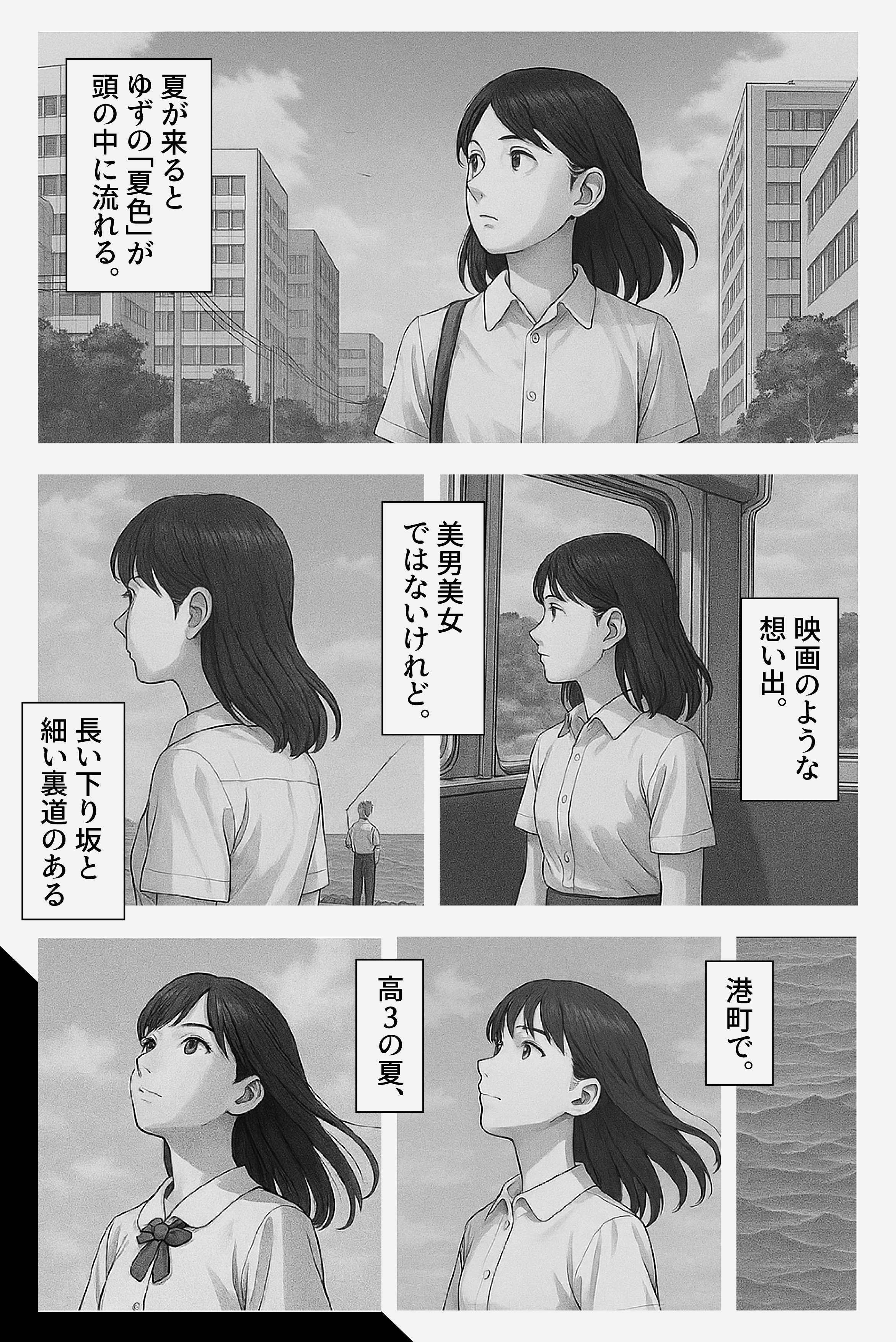 私の『夏色』｜16ページの漫画をChatGPTだけで描いてみた。｜ひらがな