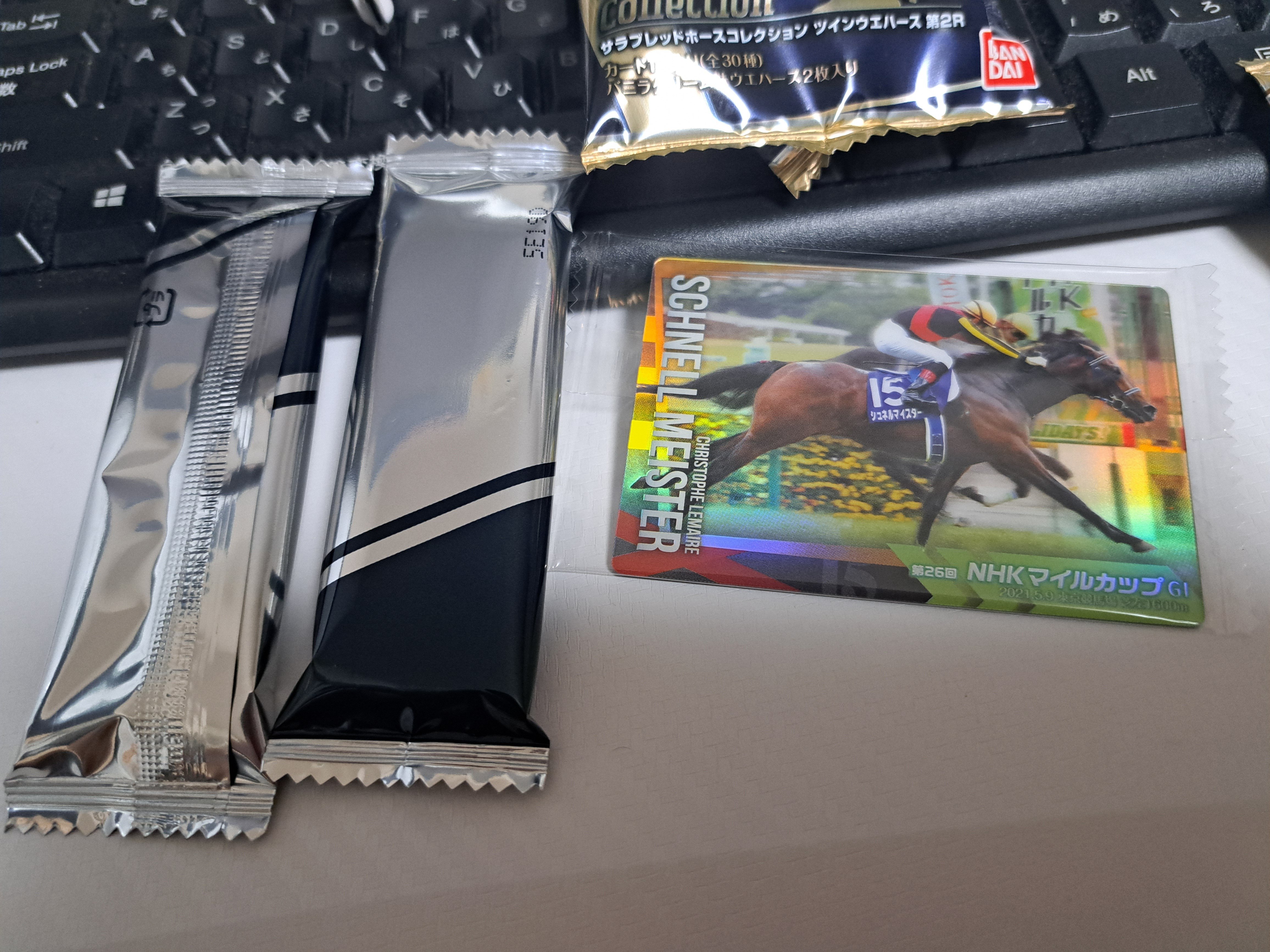 食・玩】サラブレッドホースコレクションツインウエハース第2R｜ジロ頭巾