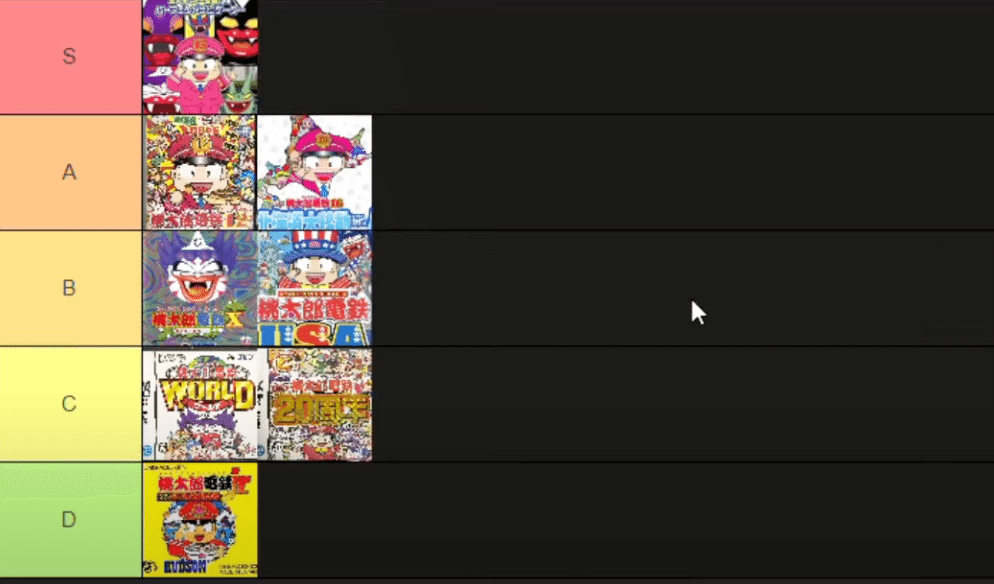 桃鉄歴23年の人が選ぶ最高の桃鉄Tier表｜赤池ラムネ【なんでも