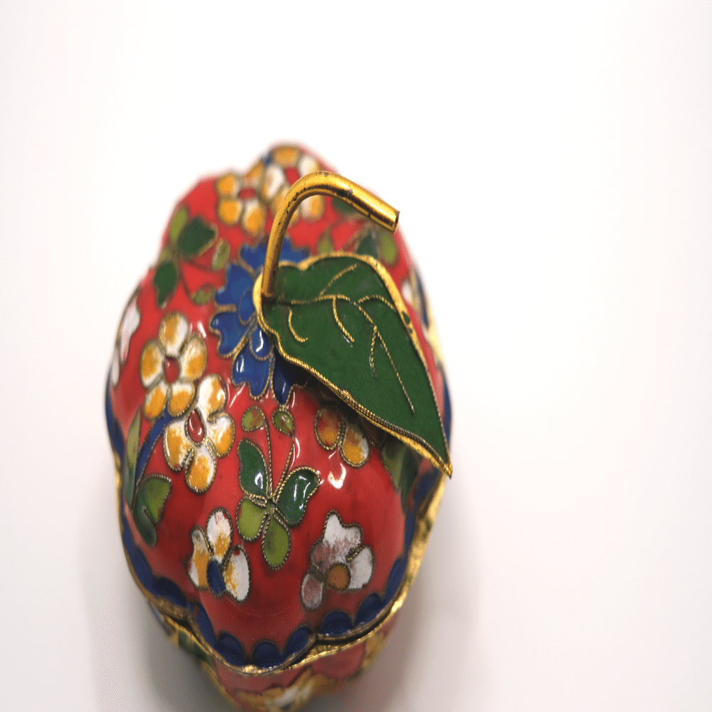 りんごモノ 中国七宝焼の小物入れ｜せおぶんぐ